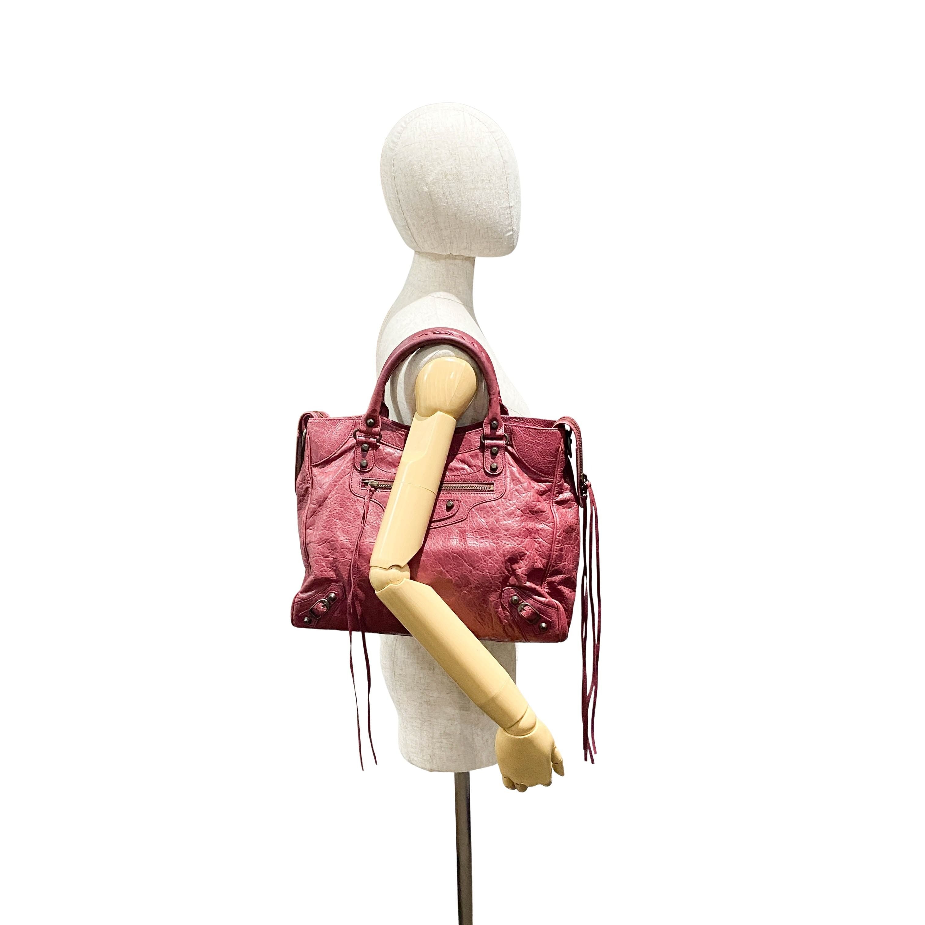 Classic Velo Maroon Leather Shoulder Bag