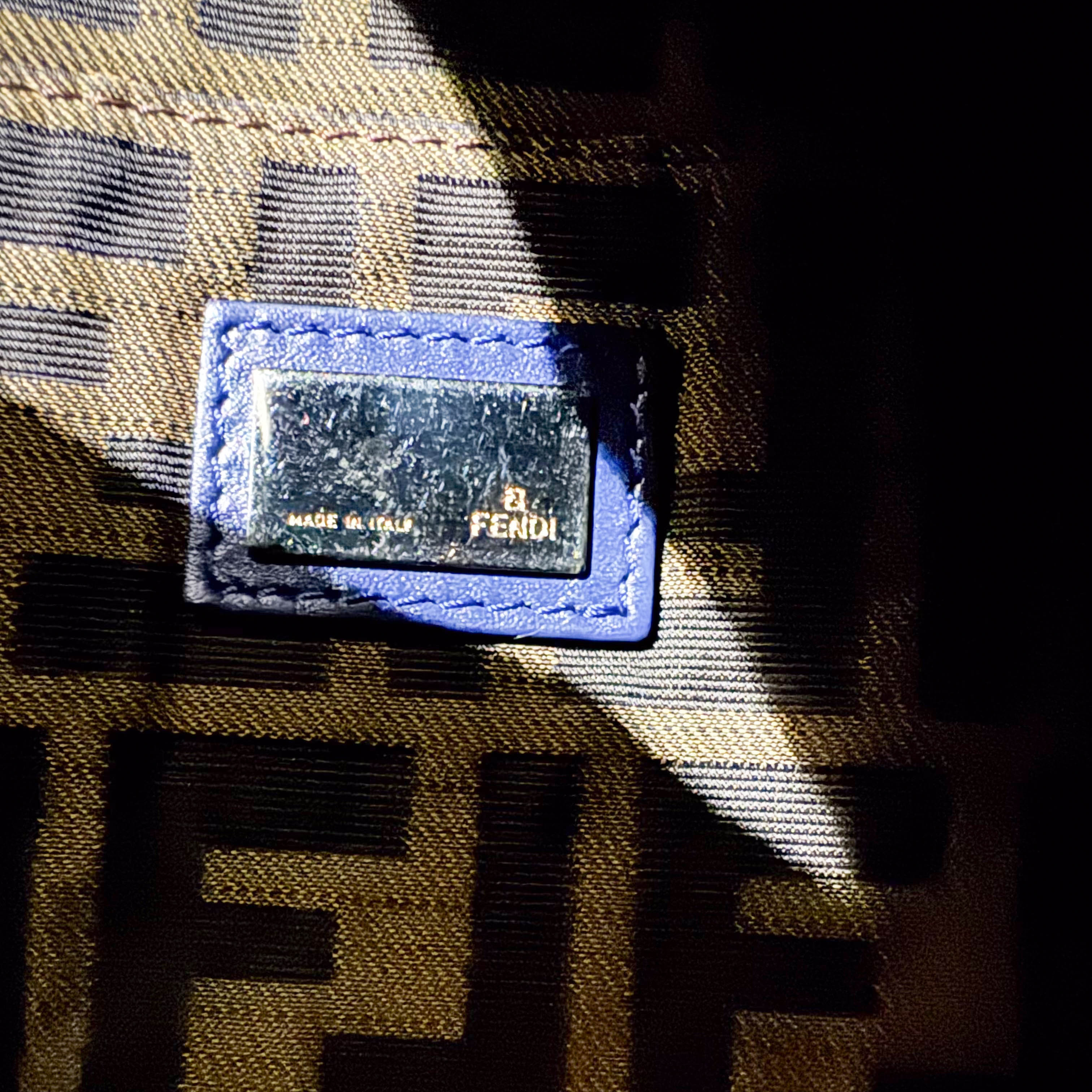 Spy Blue Denim Shoulder Bag