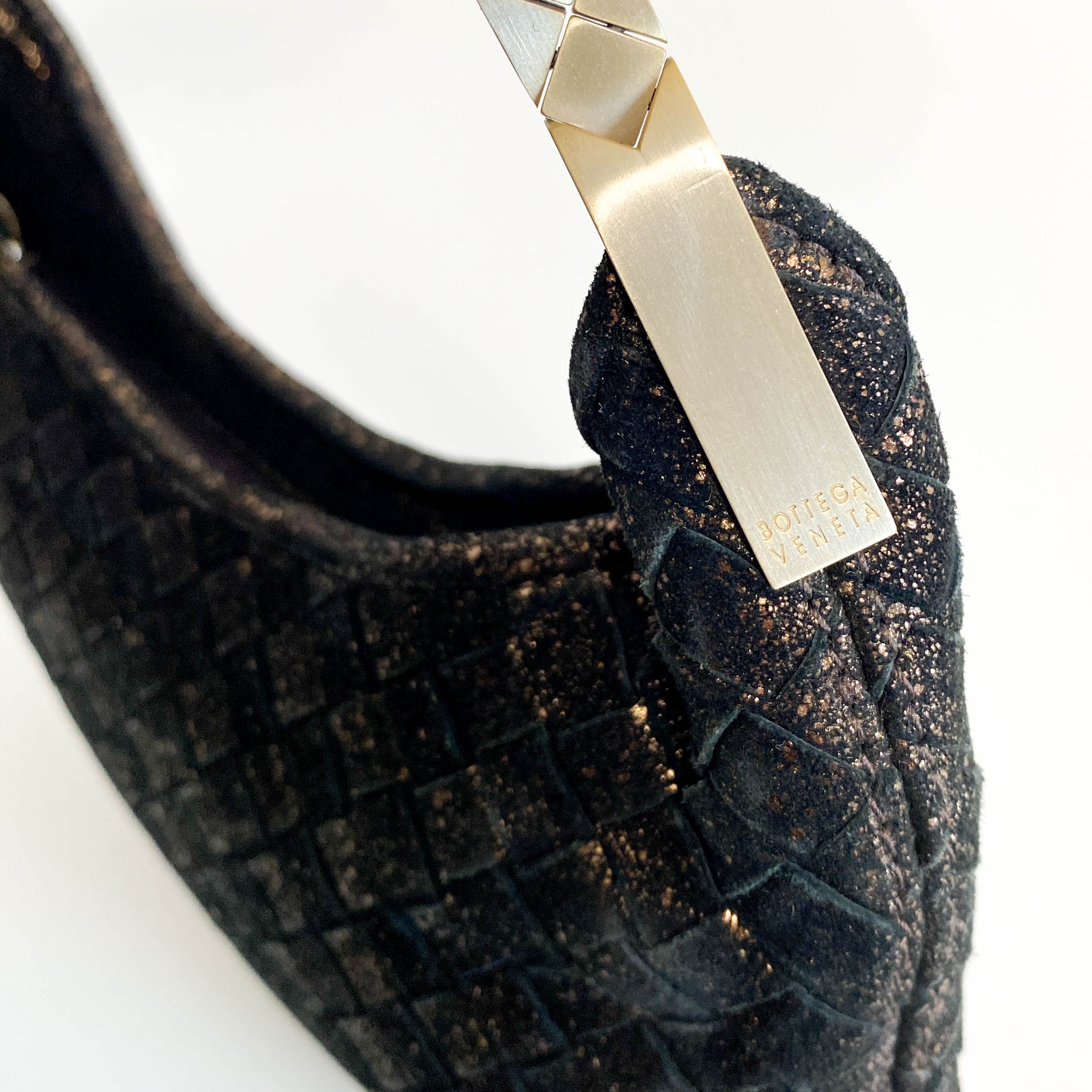 Intrecciato Black Golld  Mini Handbag