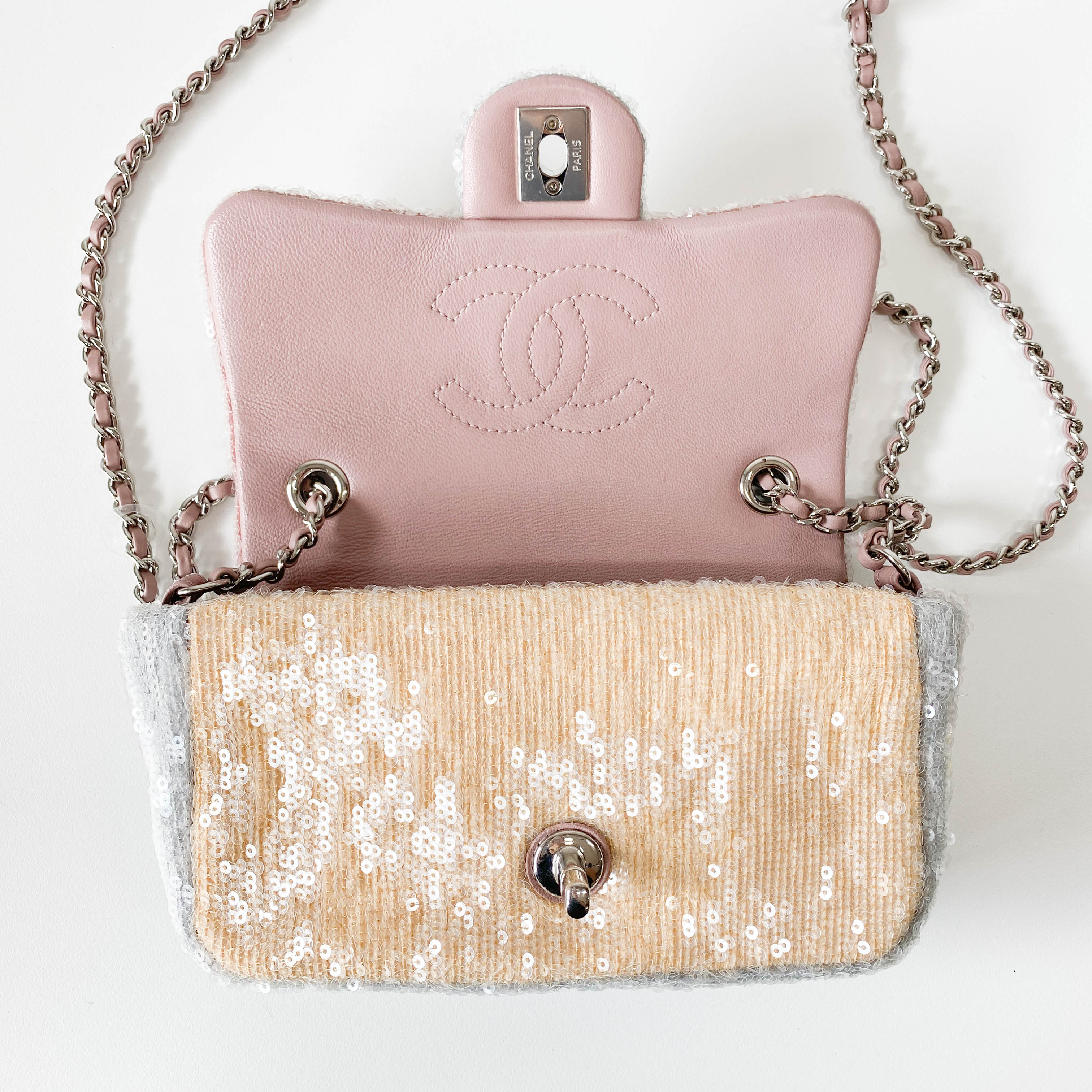 Waterfall Timeless Classic Small Multicolor Sequin Shoulder Bag