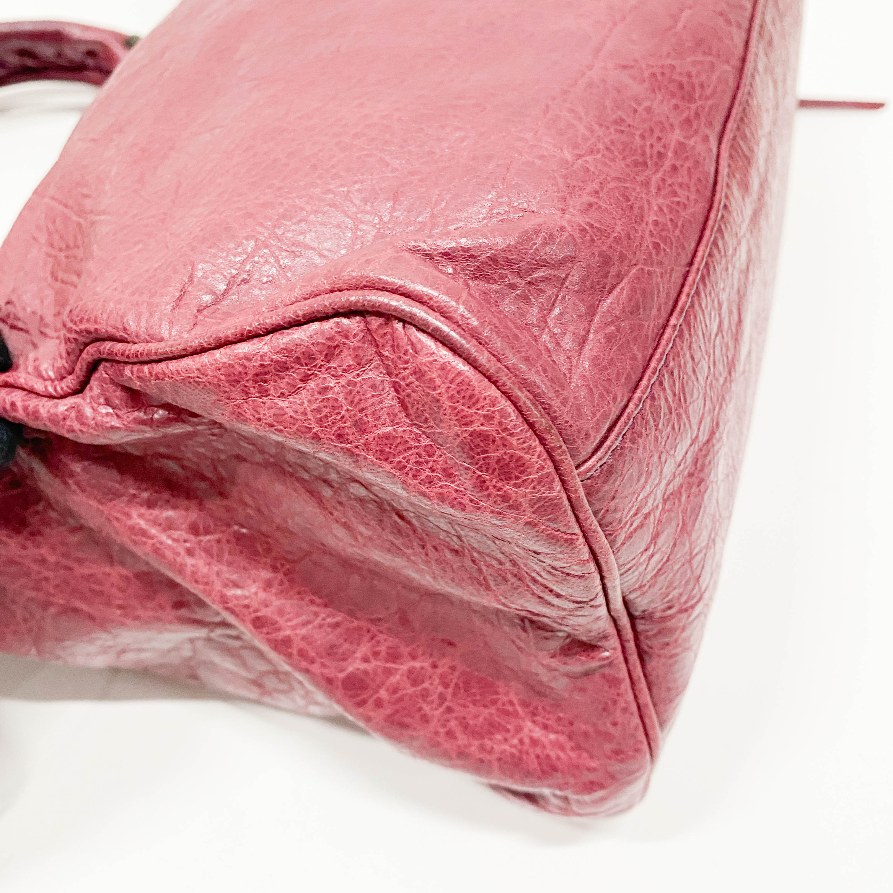 Classic Velo Maroon Leather Shoulder Bag