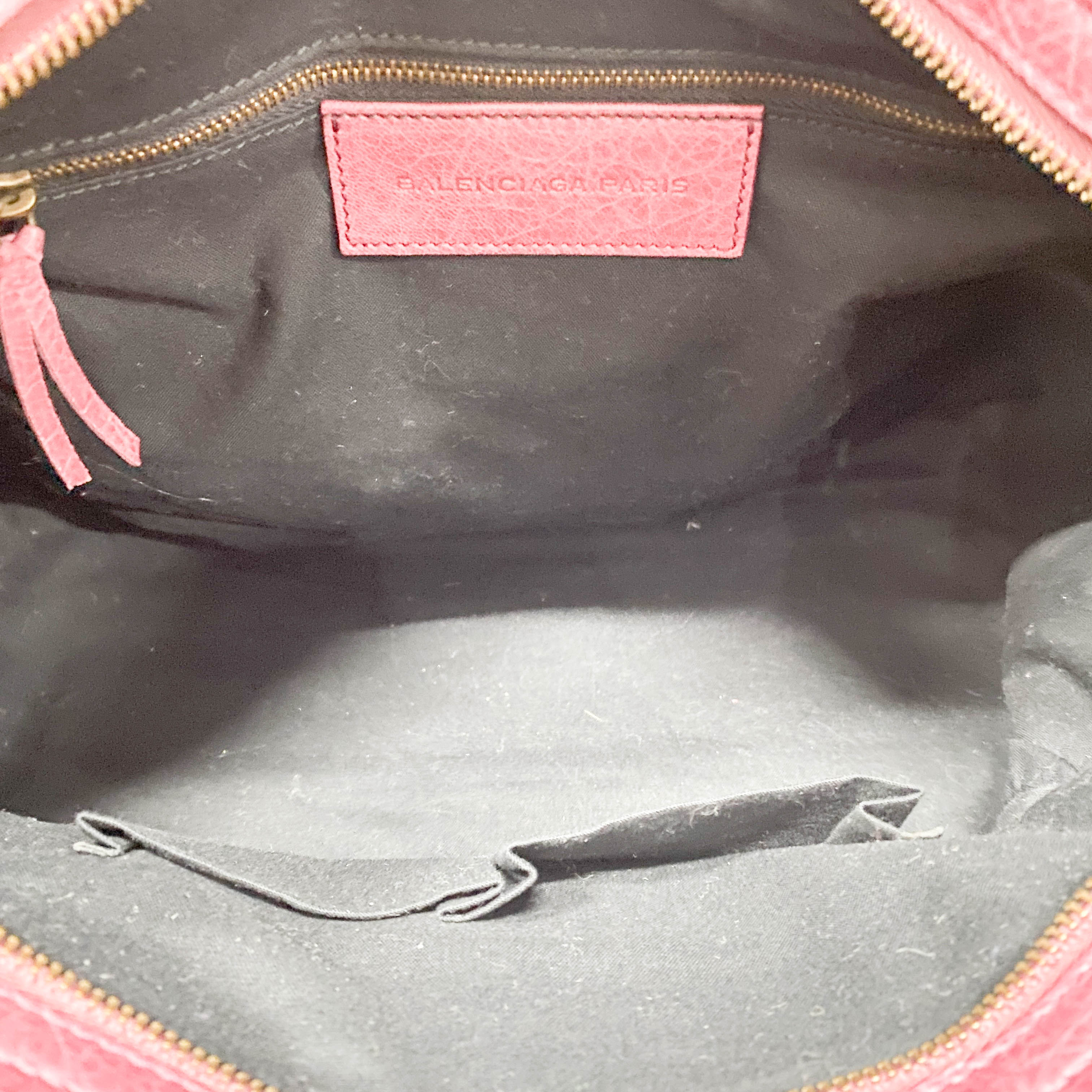 Classic Velo Maroon Leather Shoulder Bag