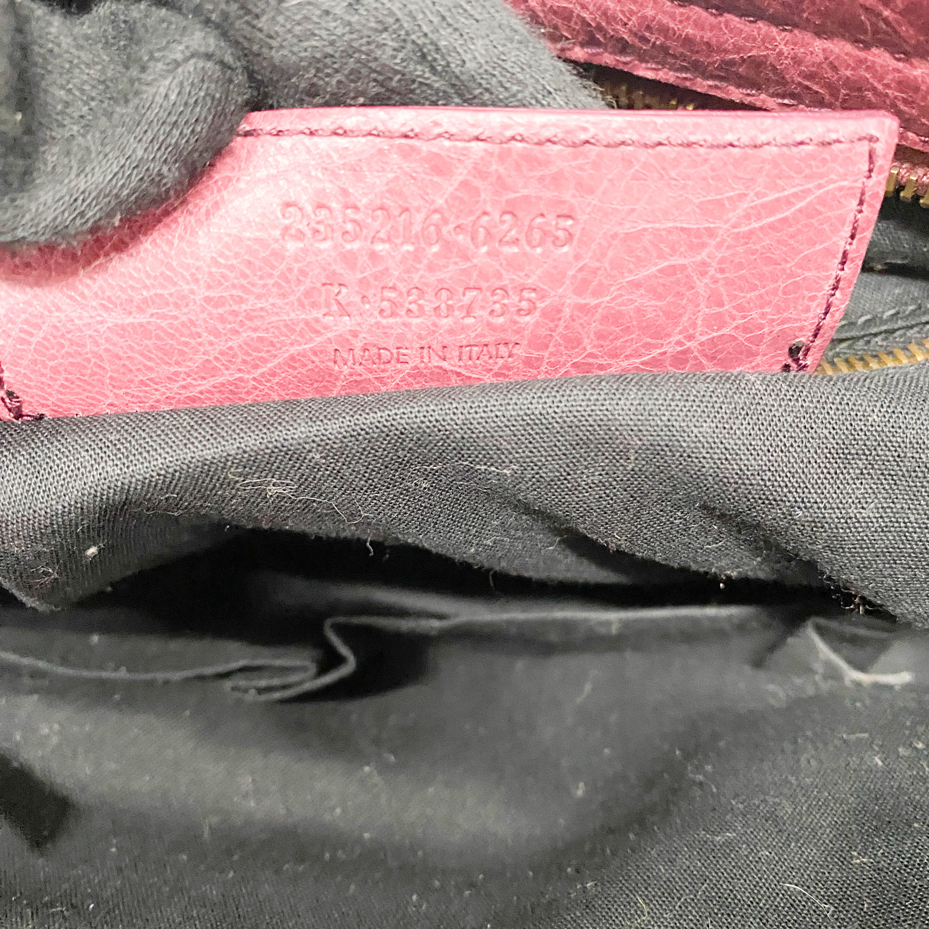 Classic Velo Maroon Leather Shoulder Bag