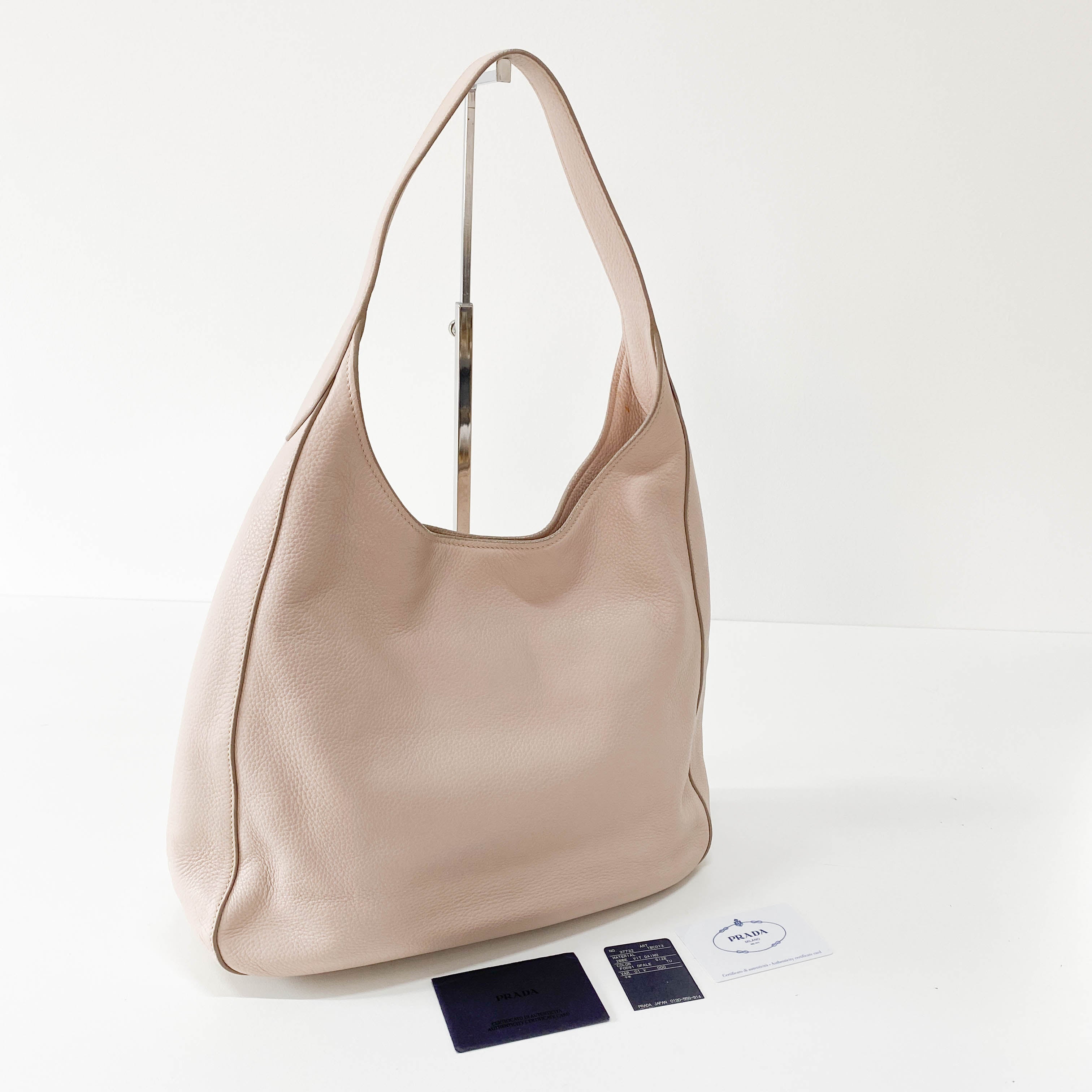 Prada Pink Leather Shoulder Bag