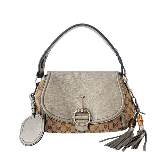 Brown GG Canvas Shoulder Bag