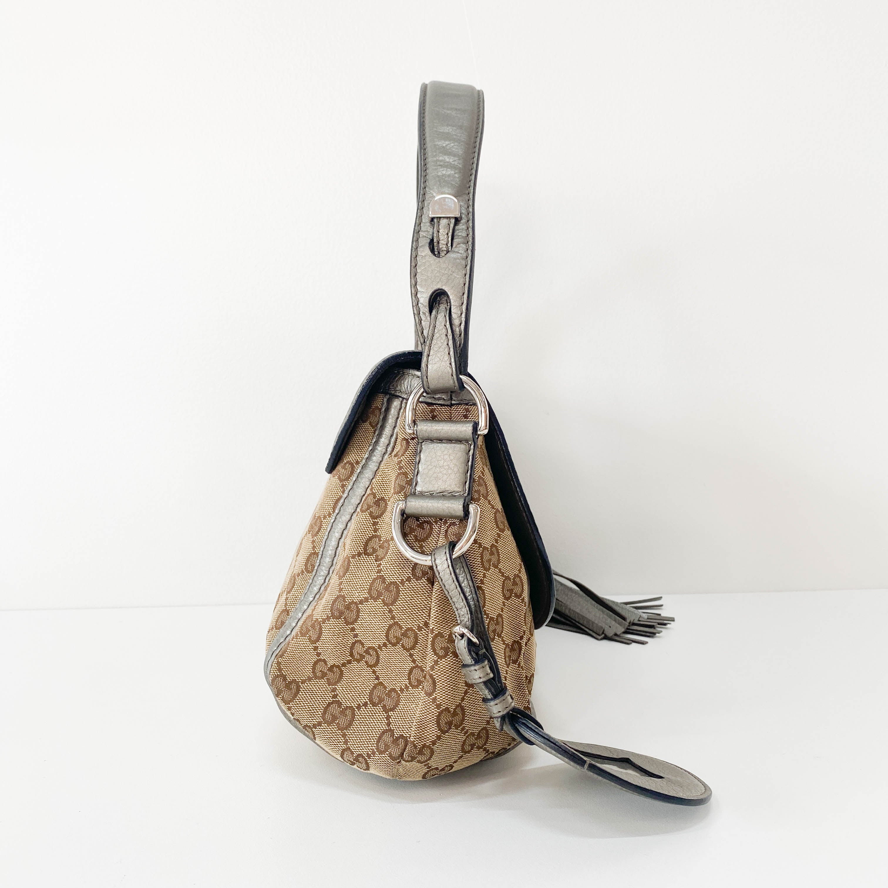 Brown GG Canvas Shoulder Bag