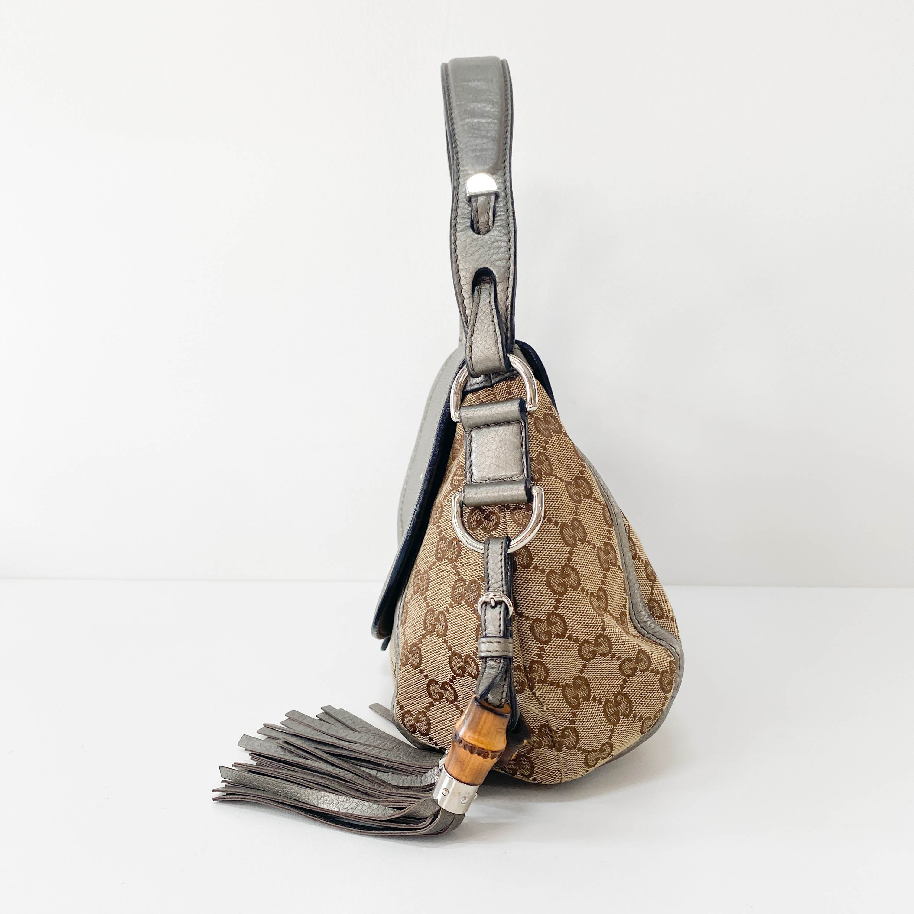 Brown GG Canvas Shoulder Bag