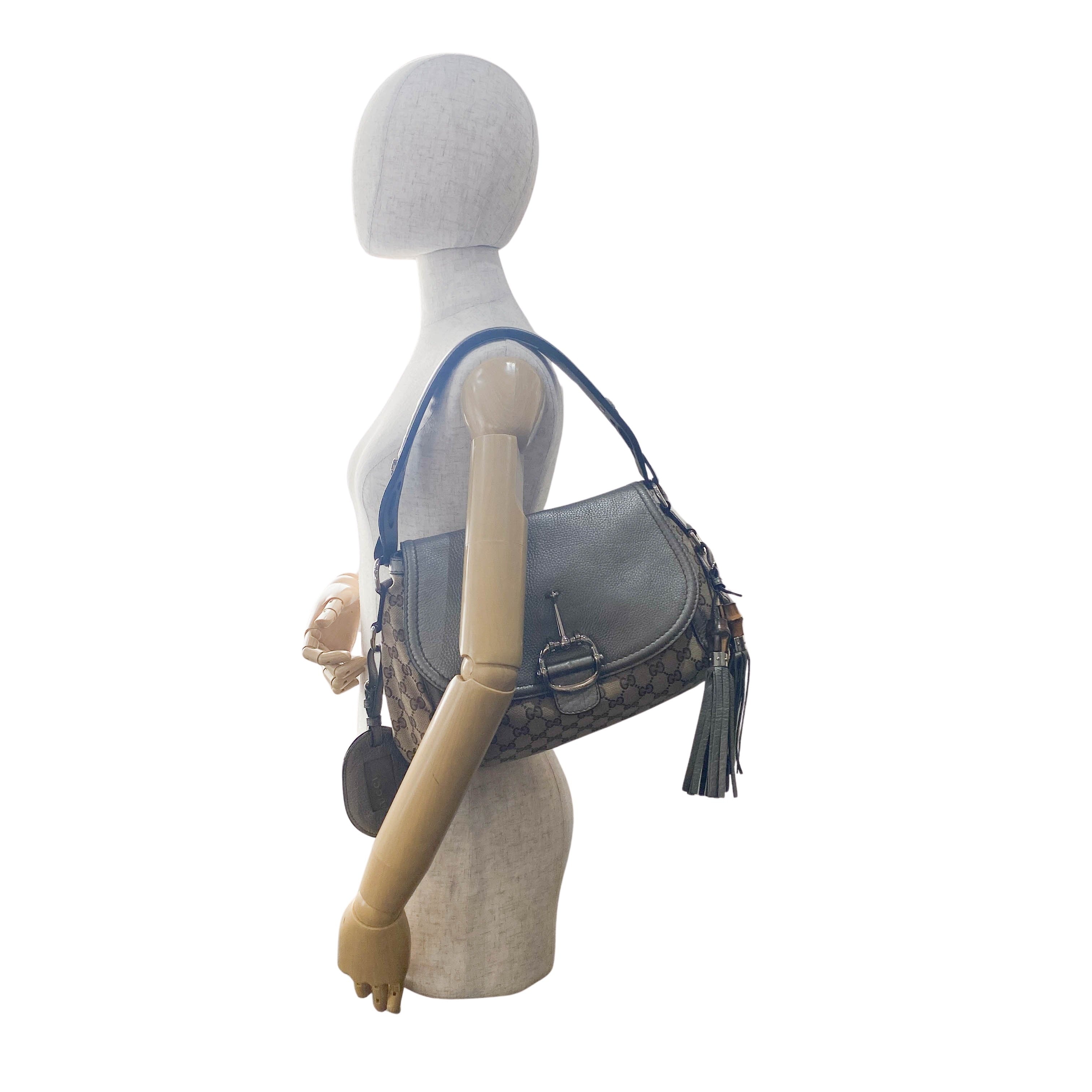 Brown GG Canvas Shoulder Bag