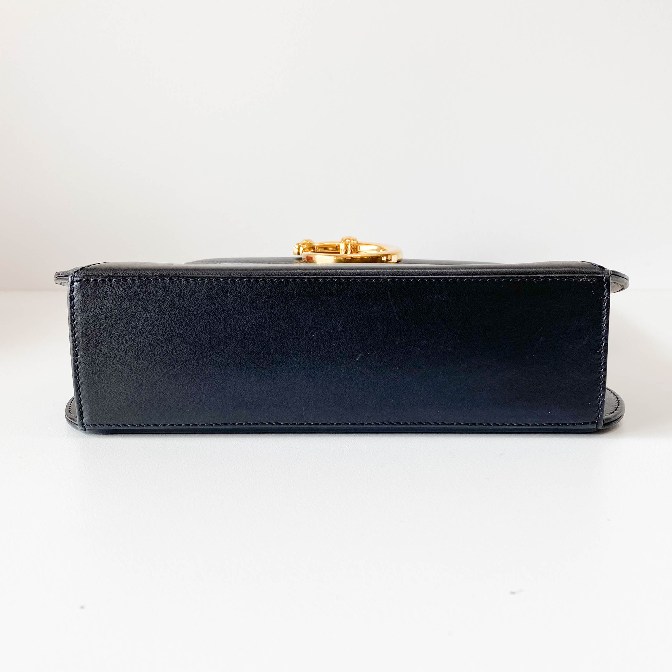 Panthère Black Leather Shoulder Bag