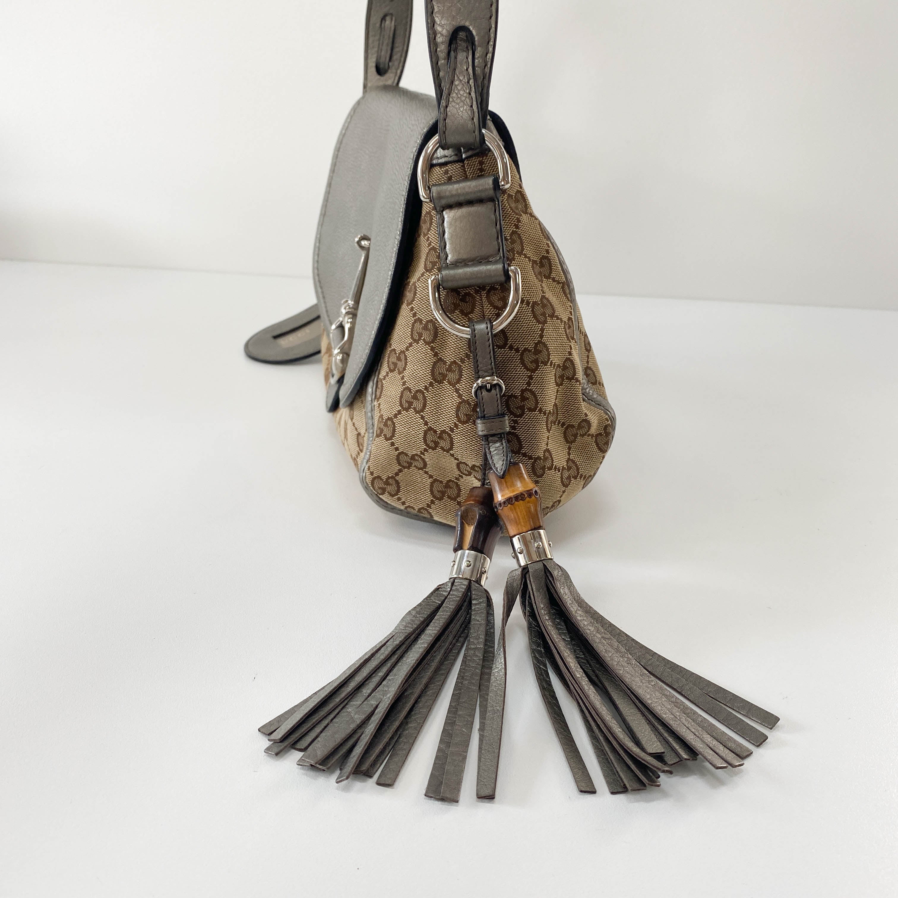 Brown GG Canvas Shoulder Bag