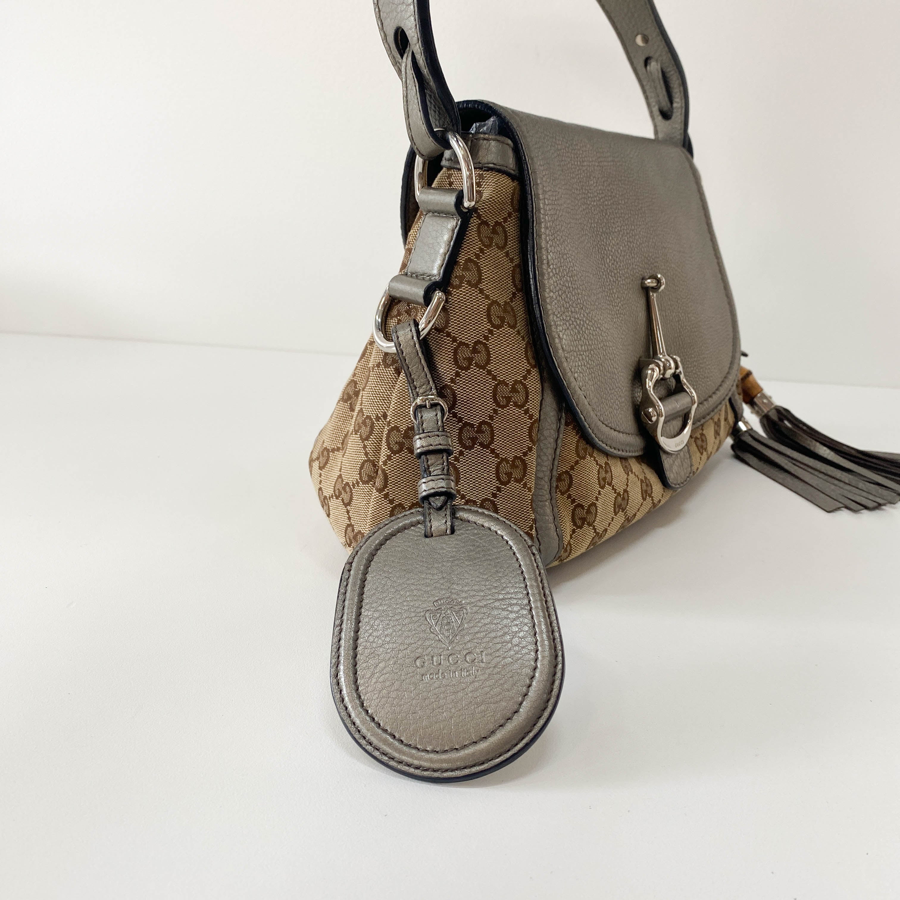 Brown GG Canvas Shoulder Bag