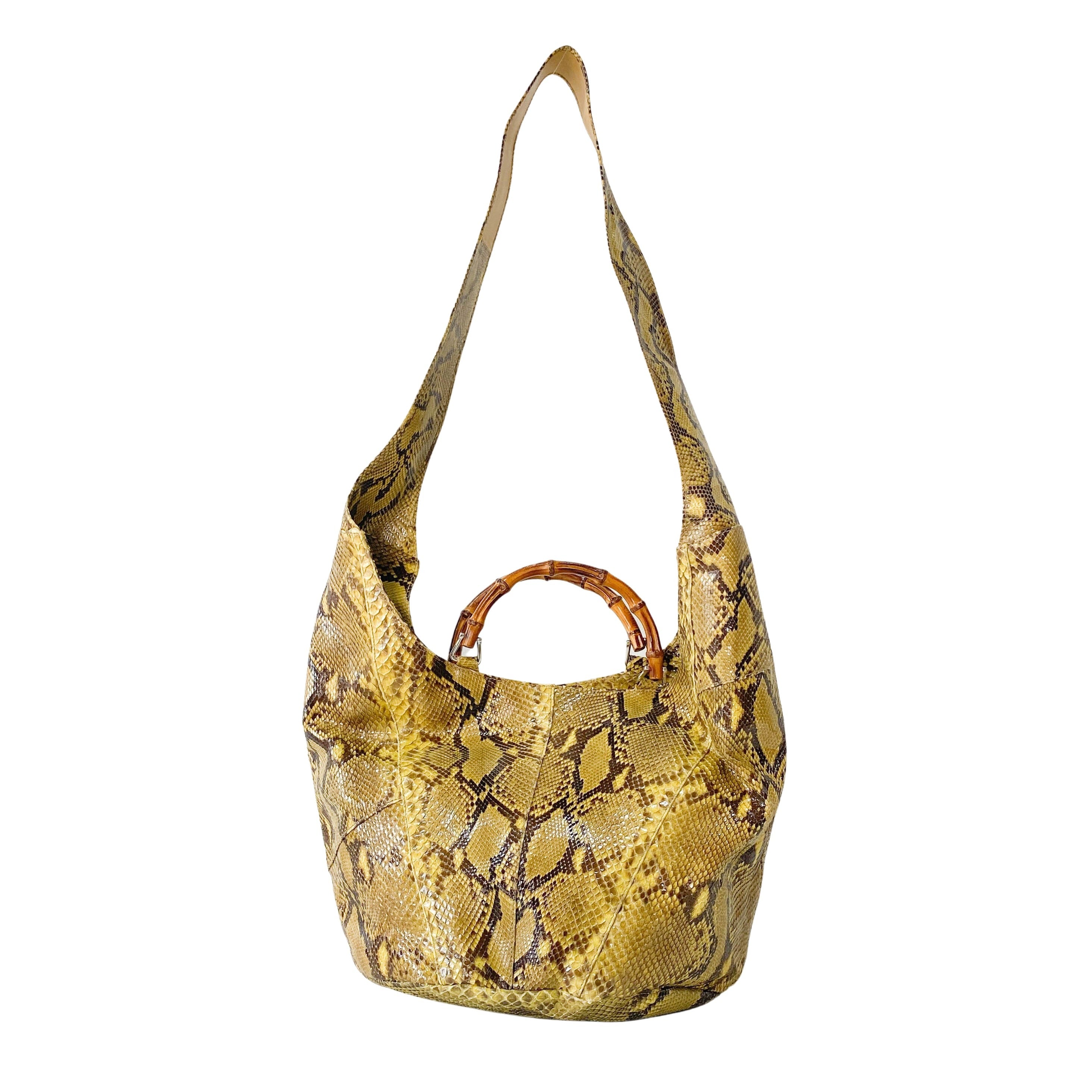 1996SS Tom Ford Era Bamboo Yellow Leather Bag