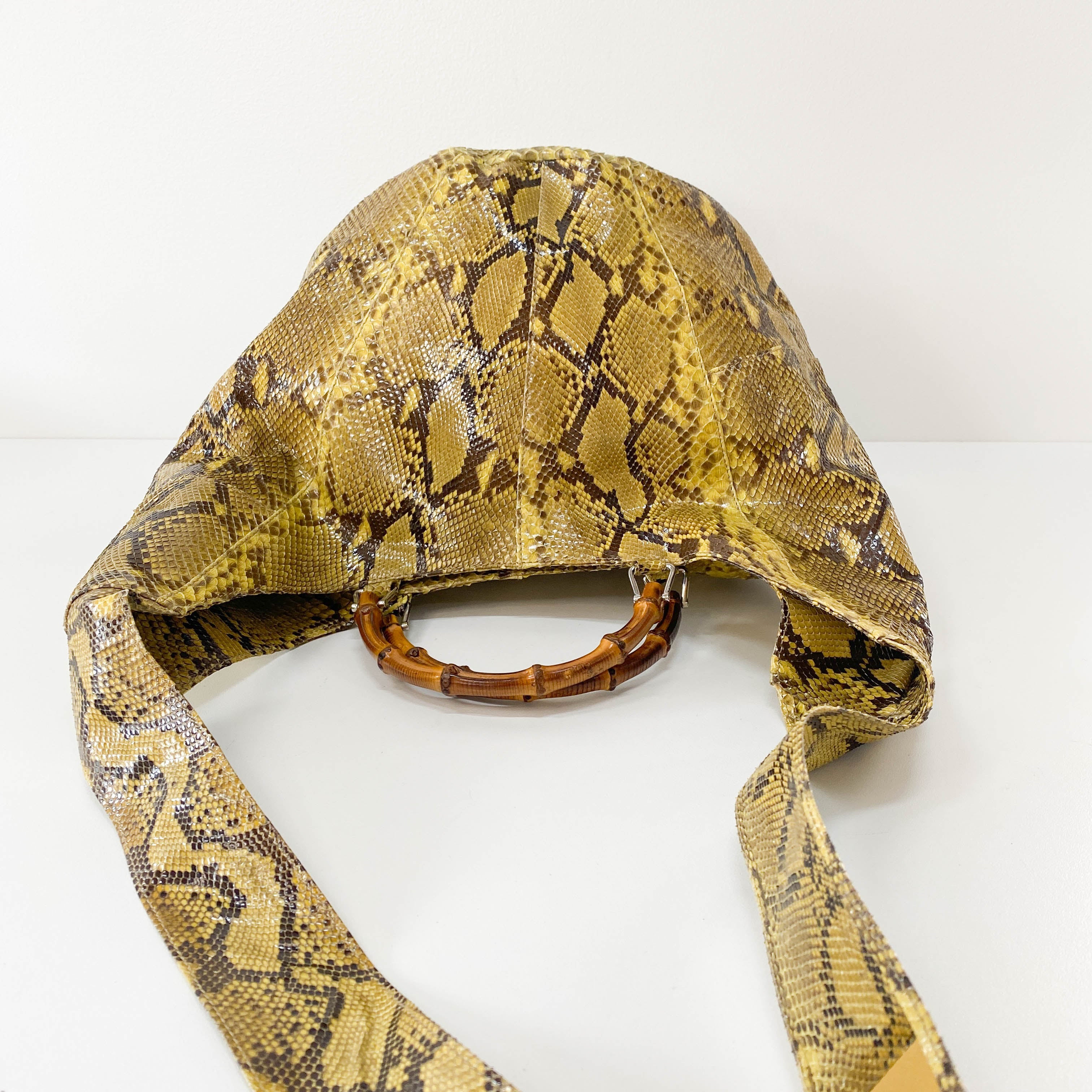 1996SS Tom Ford Era Bamboo Yellow Leather Bag