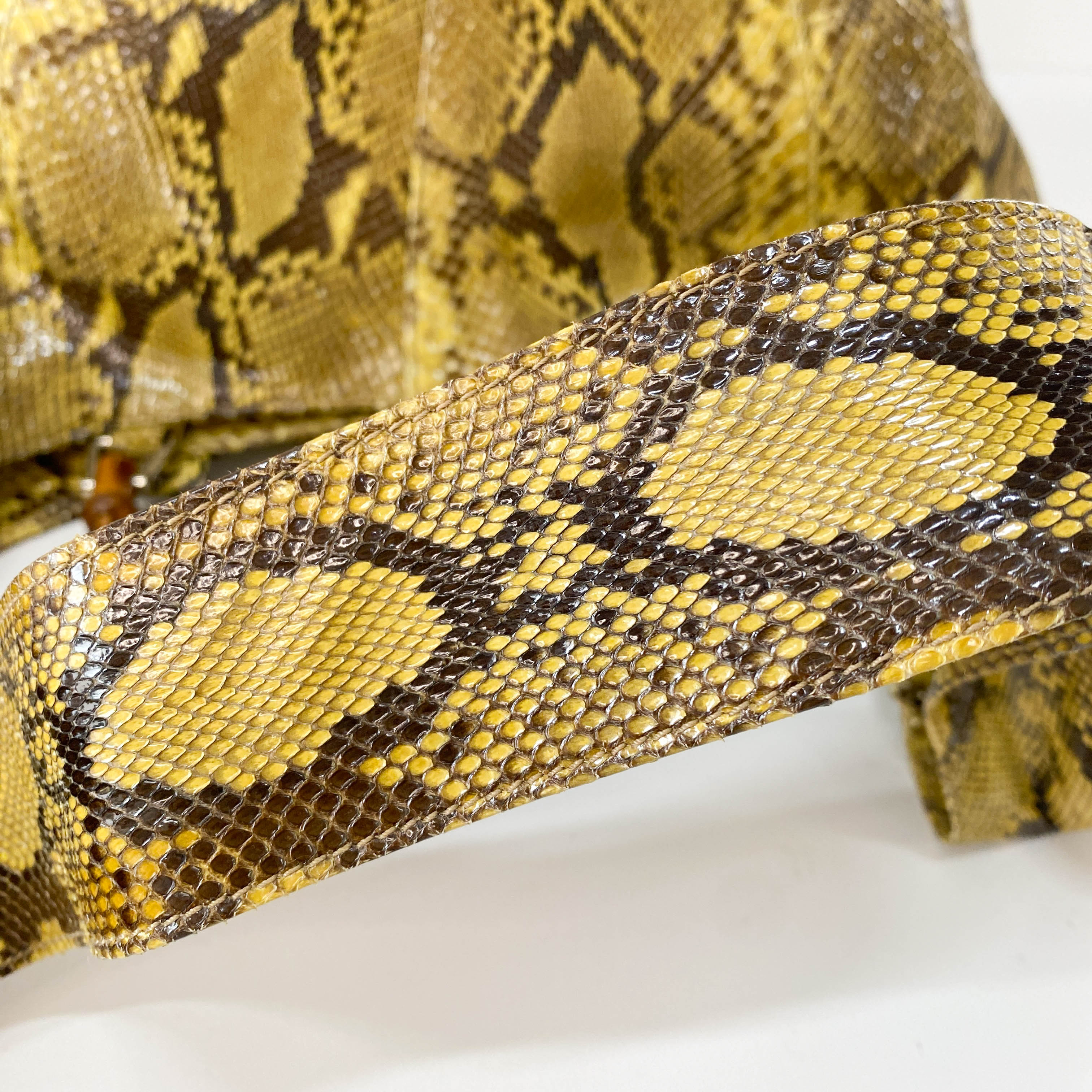 1996SS Tom Ford Era Bamboo Yellow Leather Bag