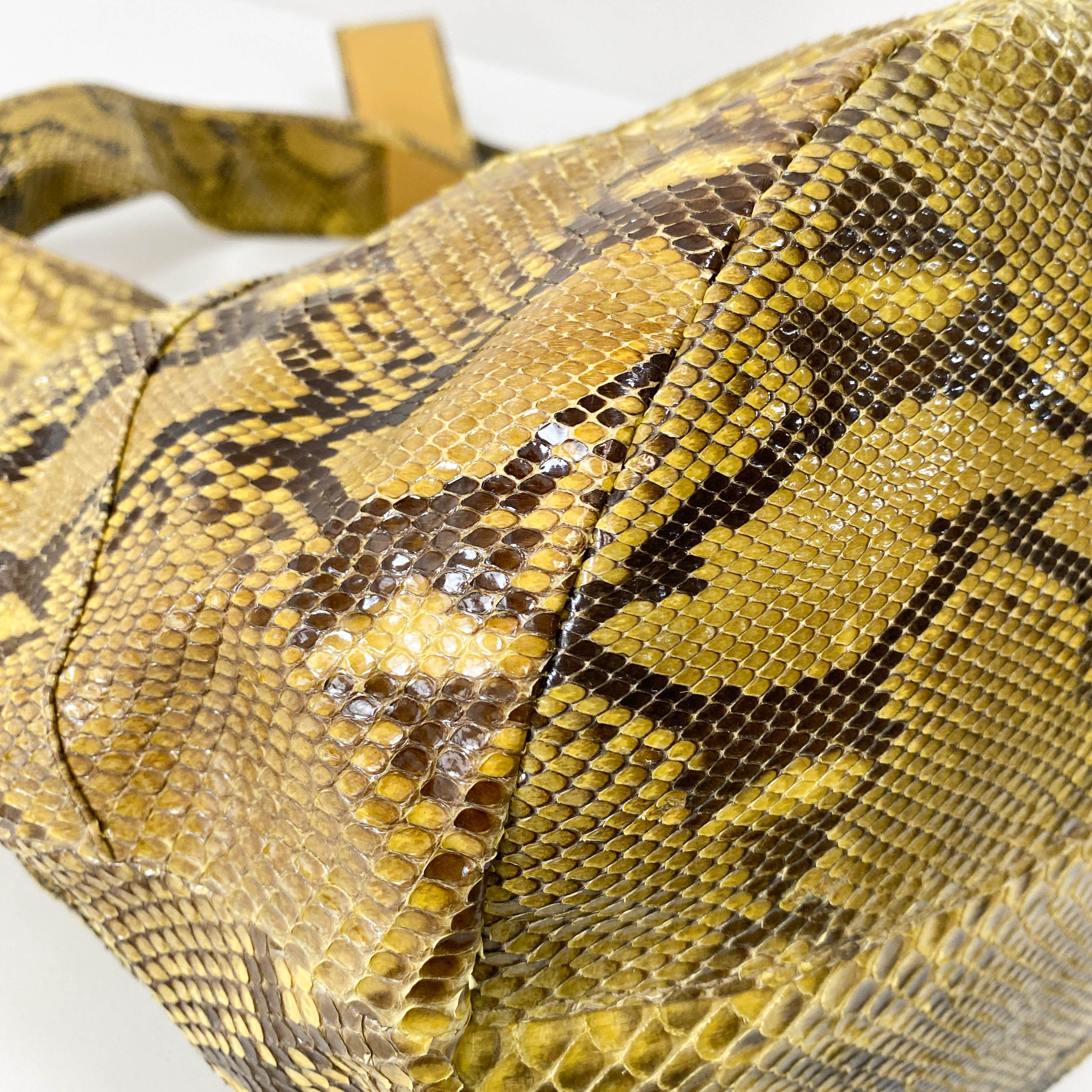 1996SS Tom Ford Era Bamboo Yellow Leather Bag