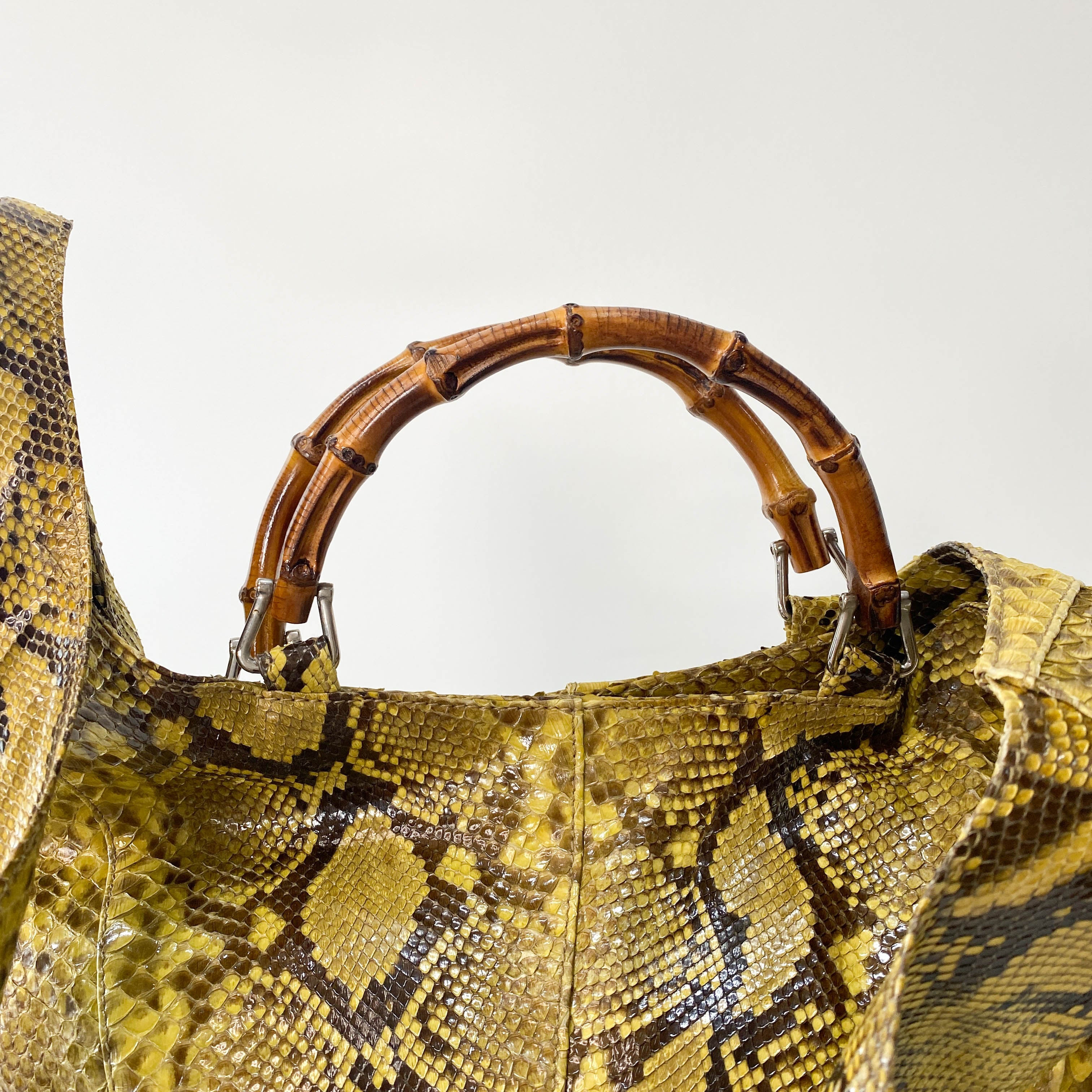 1996SS Tom Ford Era Bamboo Yellow Leather Bag