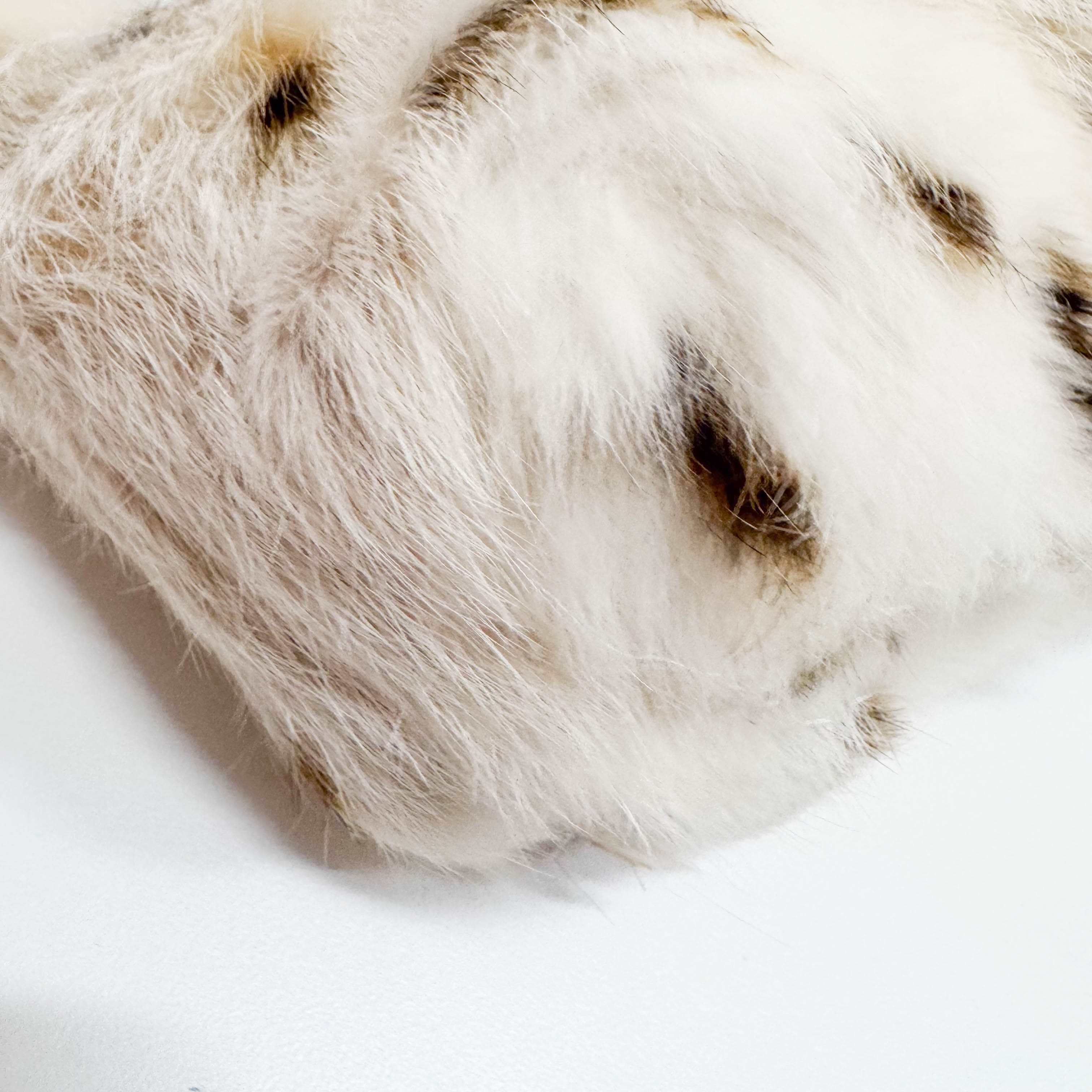 Beige Fur Shoulder Bag