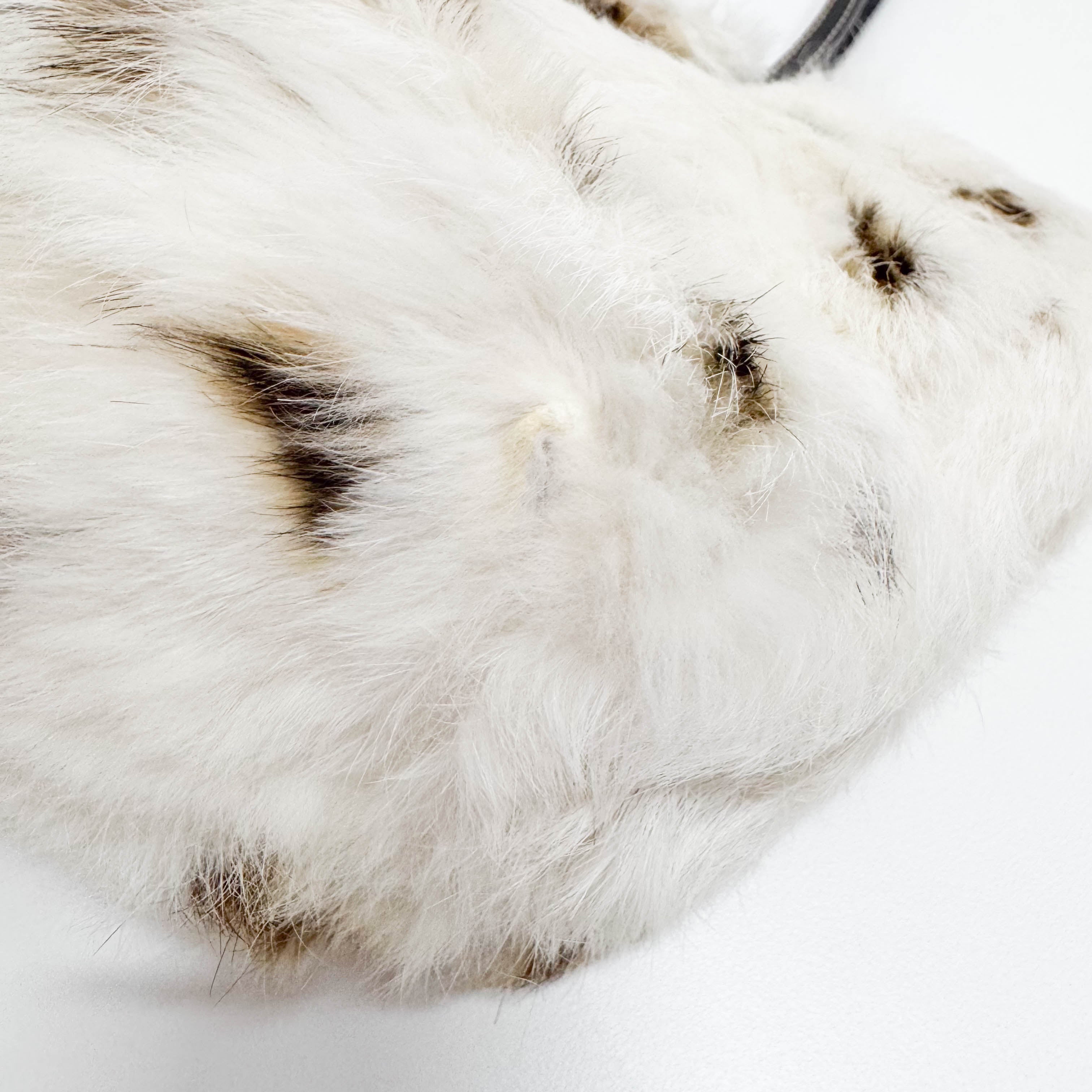 Beige Fur Shoulder Bag