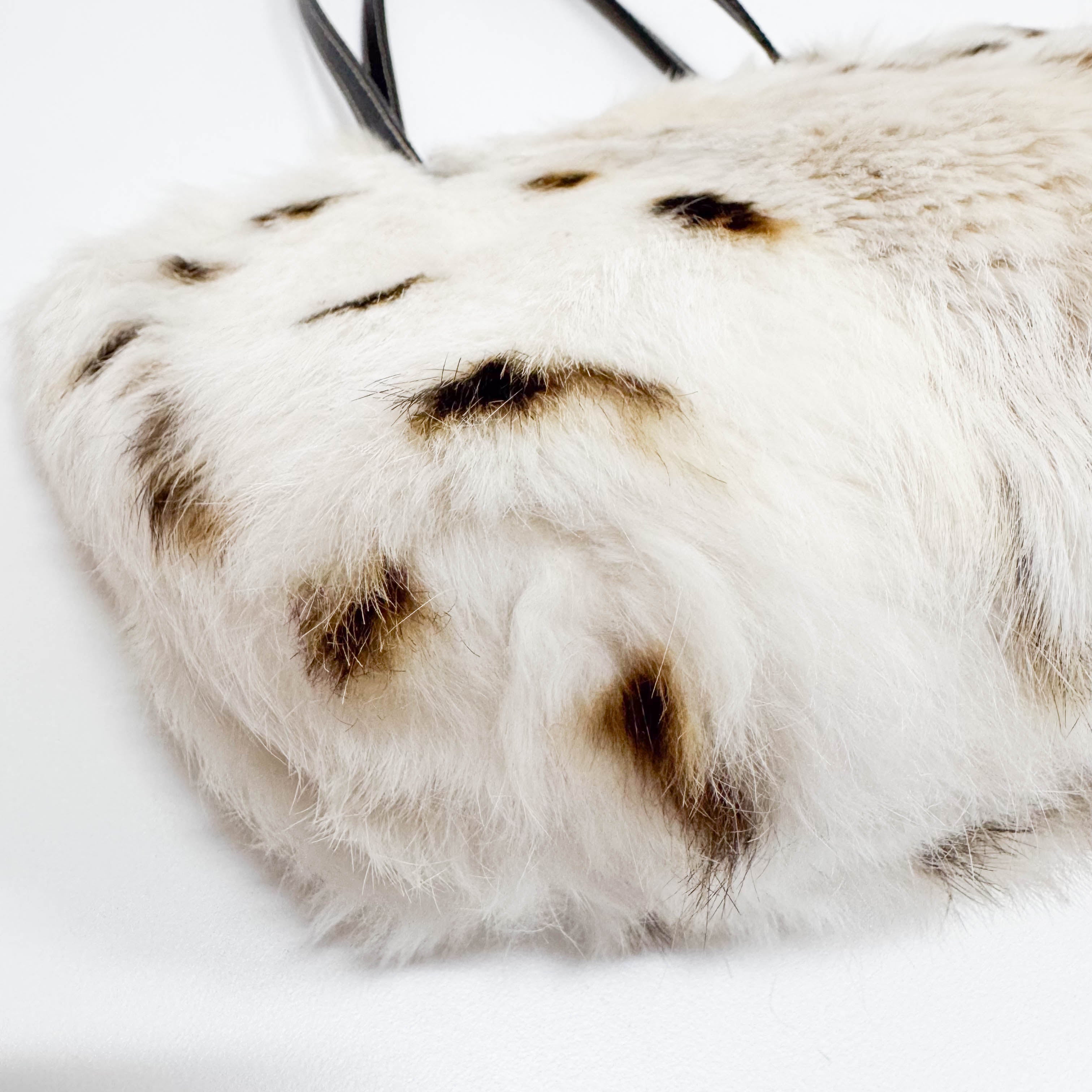 Beige Fur Shoulder Bag
