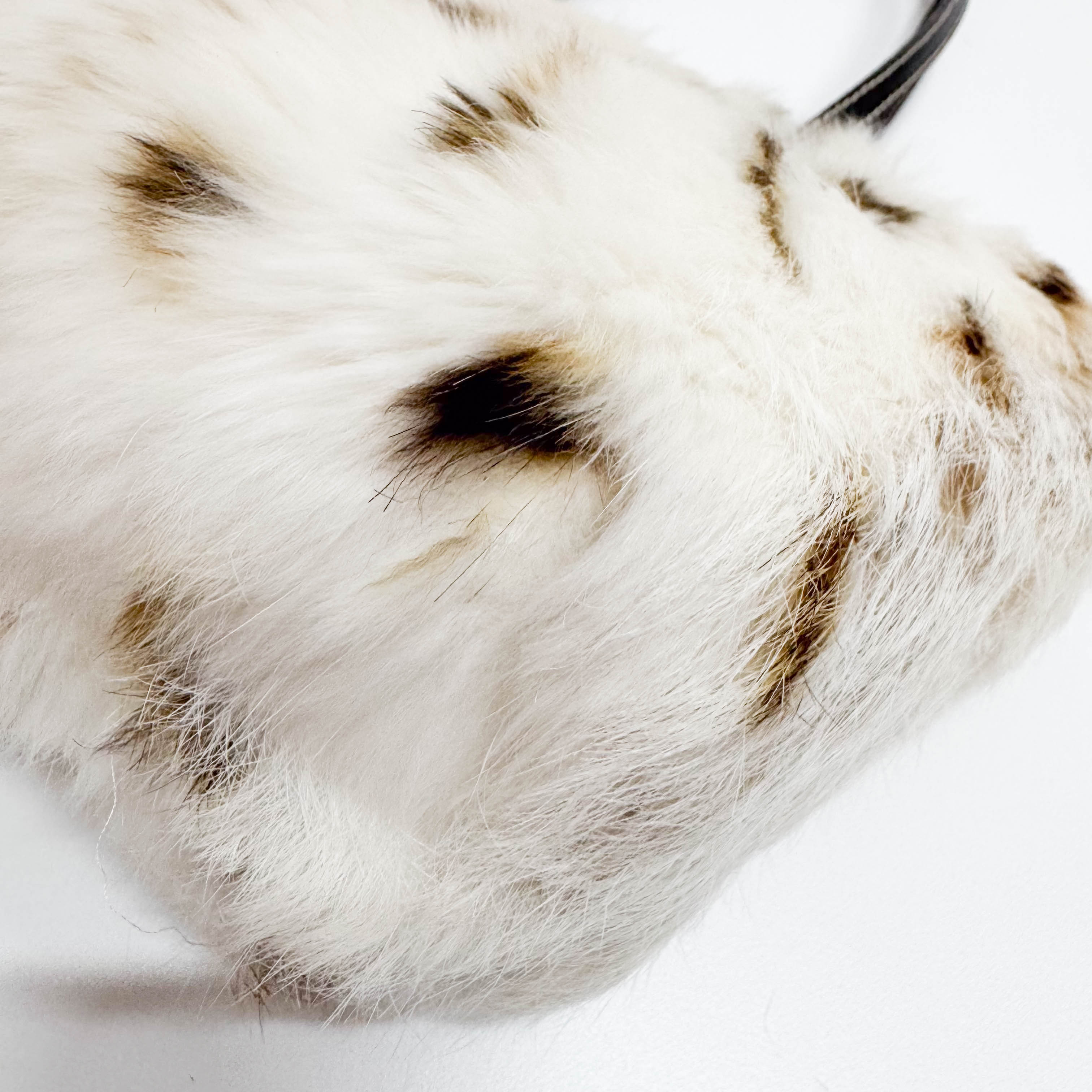 Beige Fur Shoulder Bag