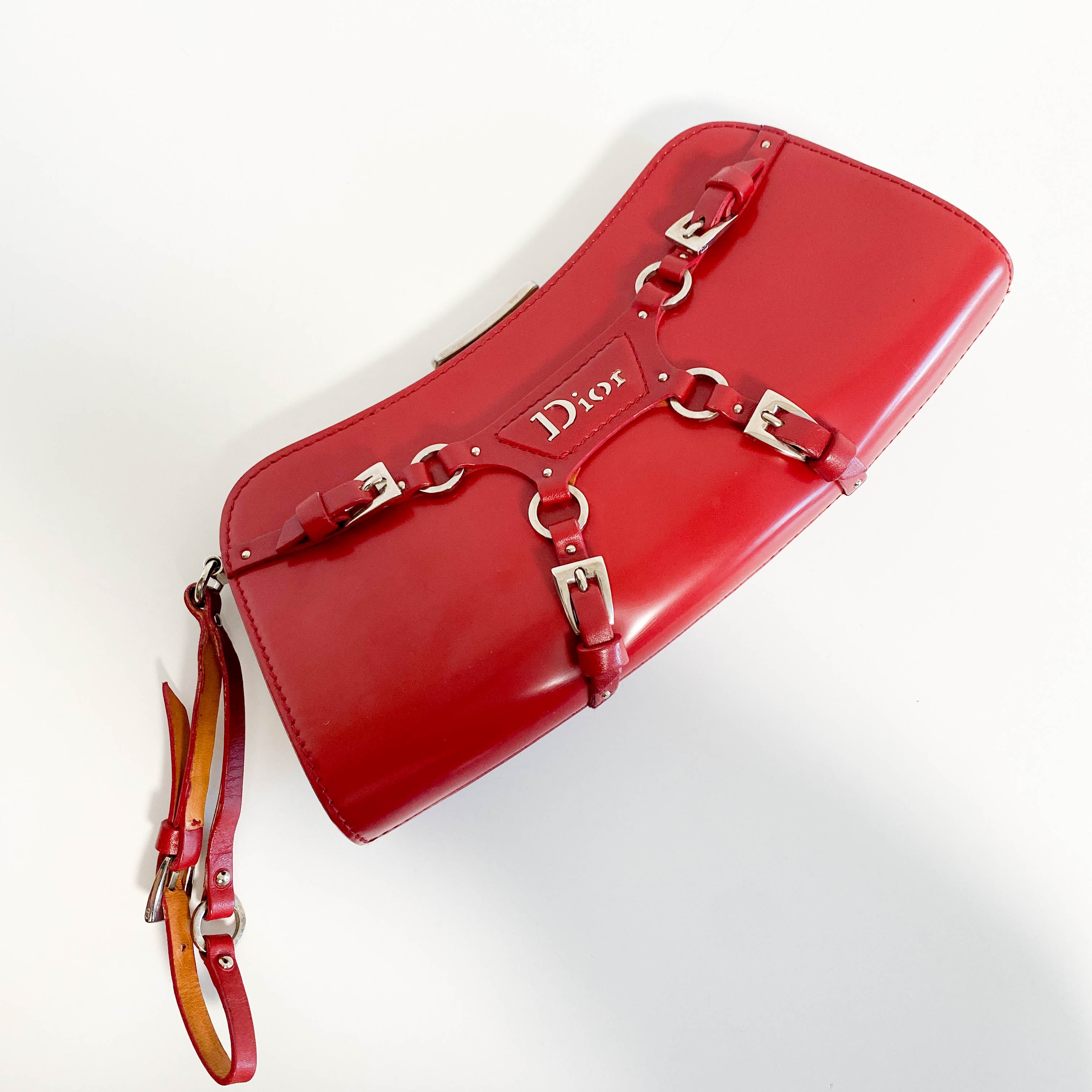 Punk Series Red Clutch Handbag
