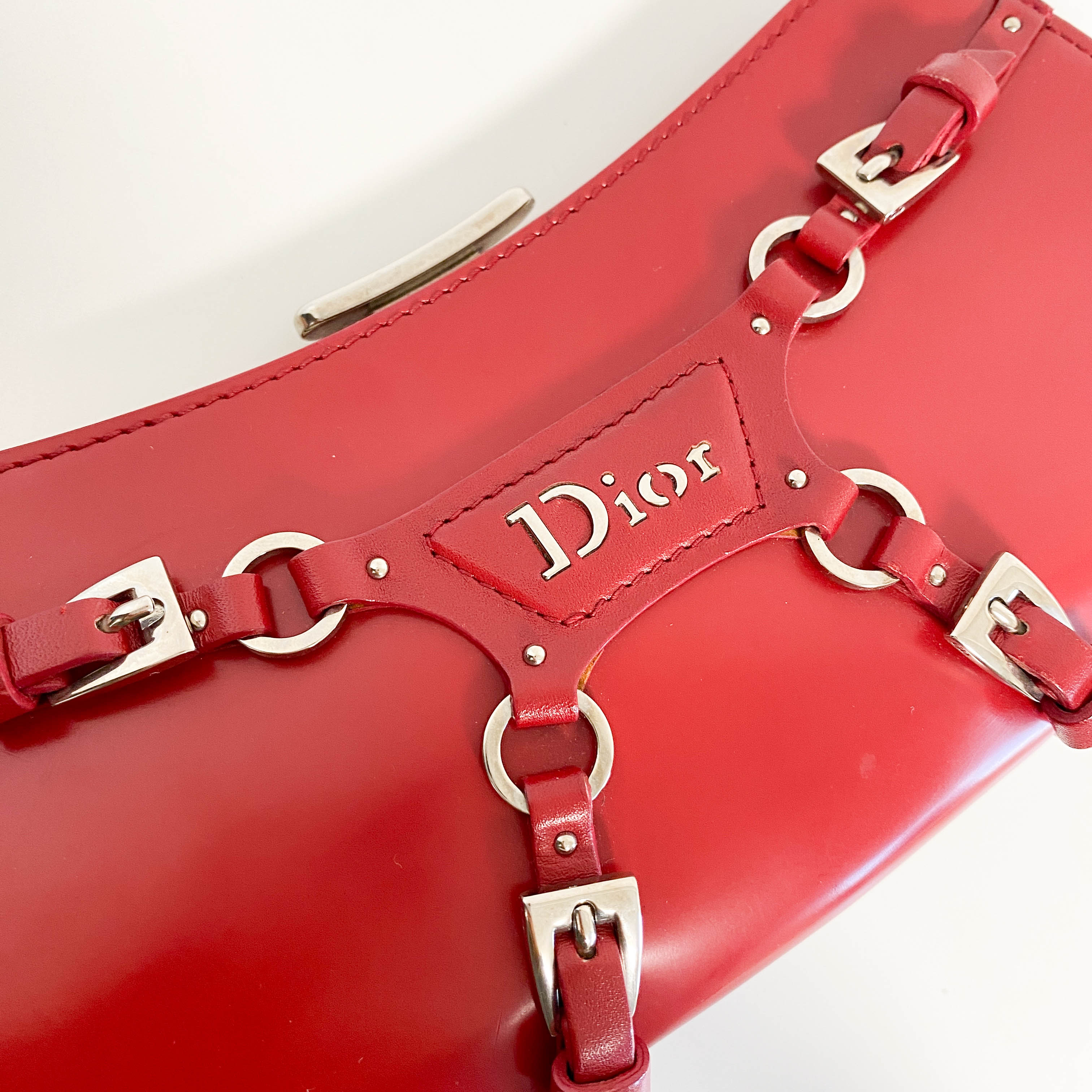 Punk Series Red Clutch Handbag