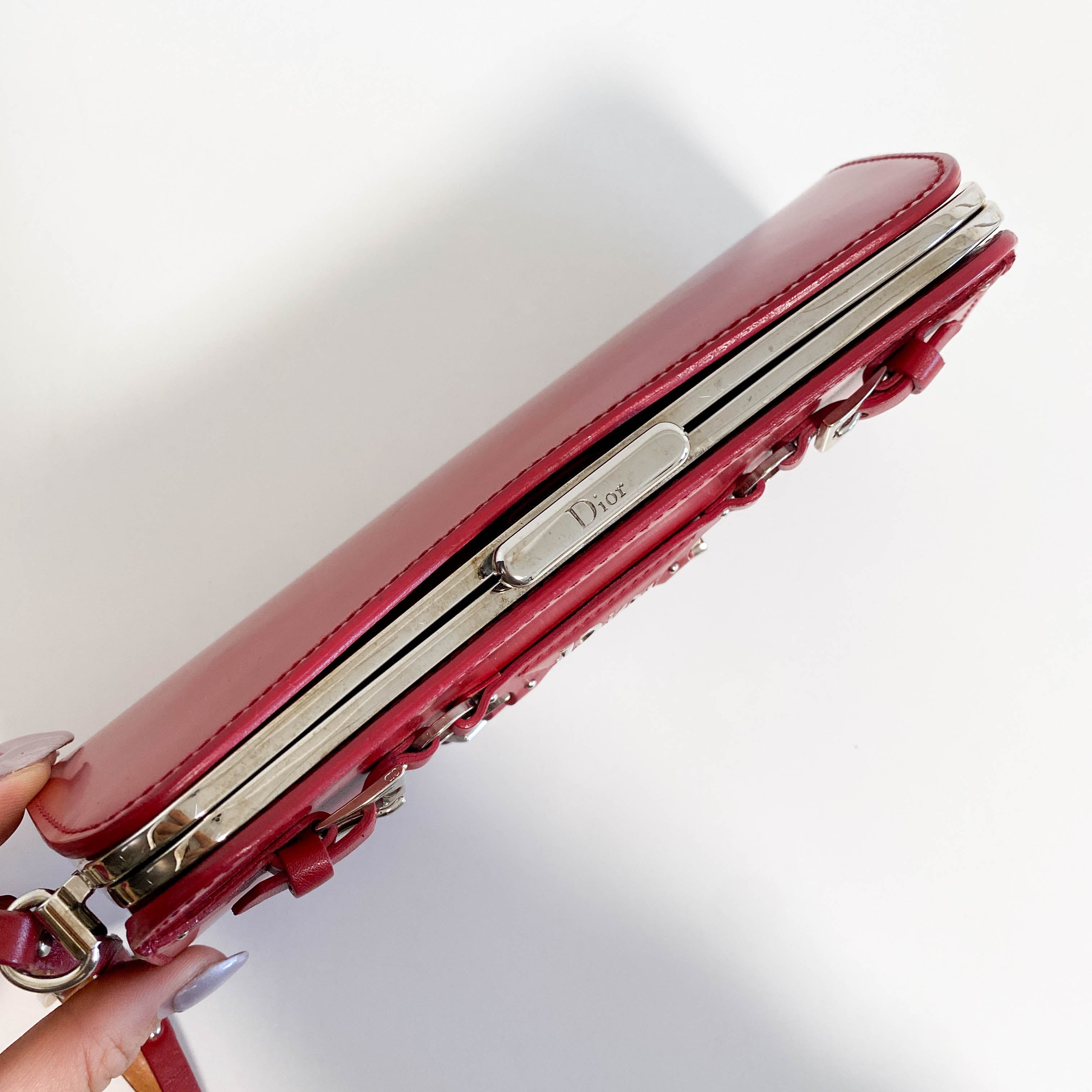 Punk Series Red Clutch Handbag