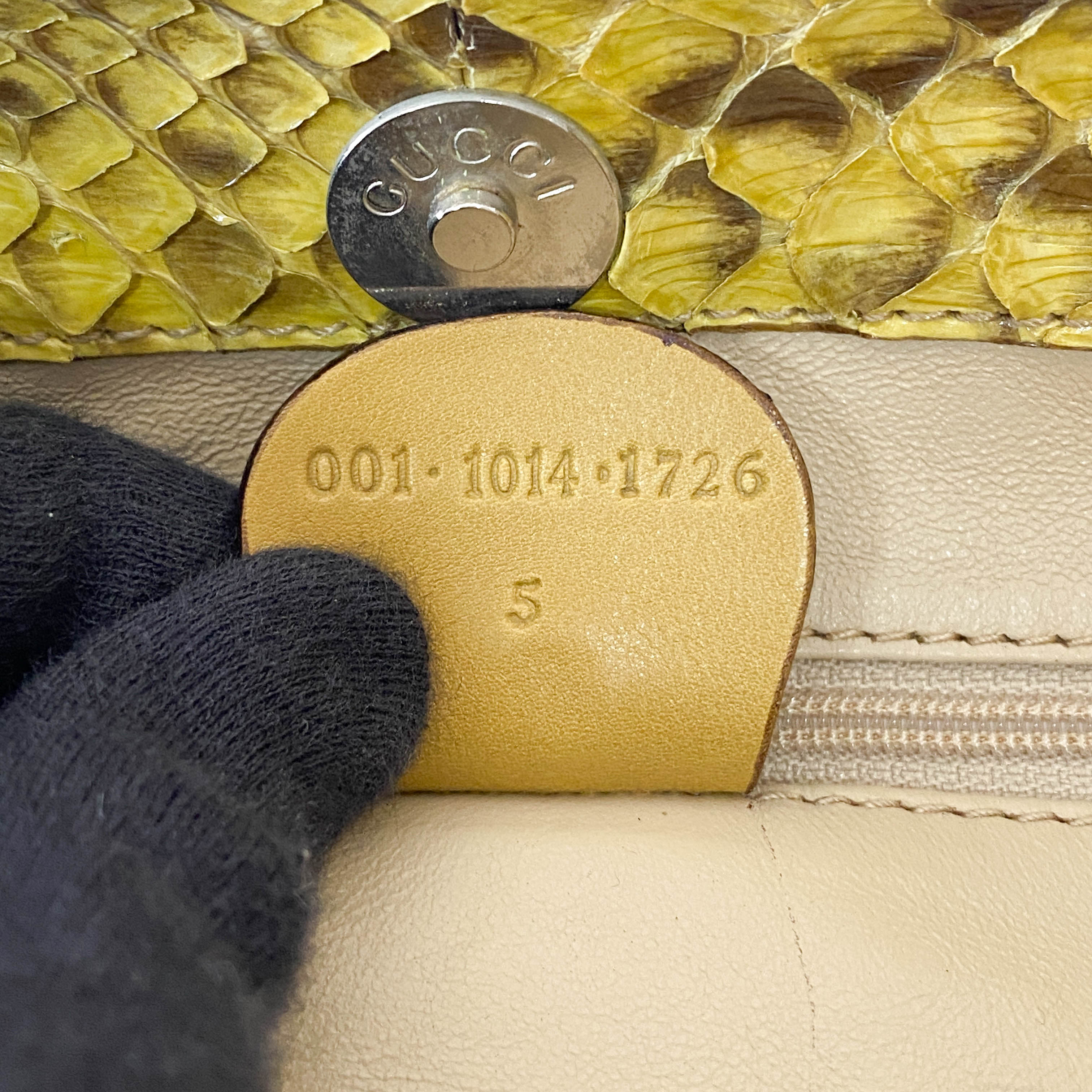 1996SS Tom Ford Era Bamboo Yellow Leather Bag