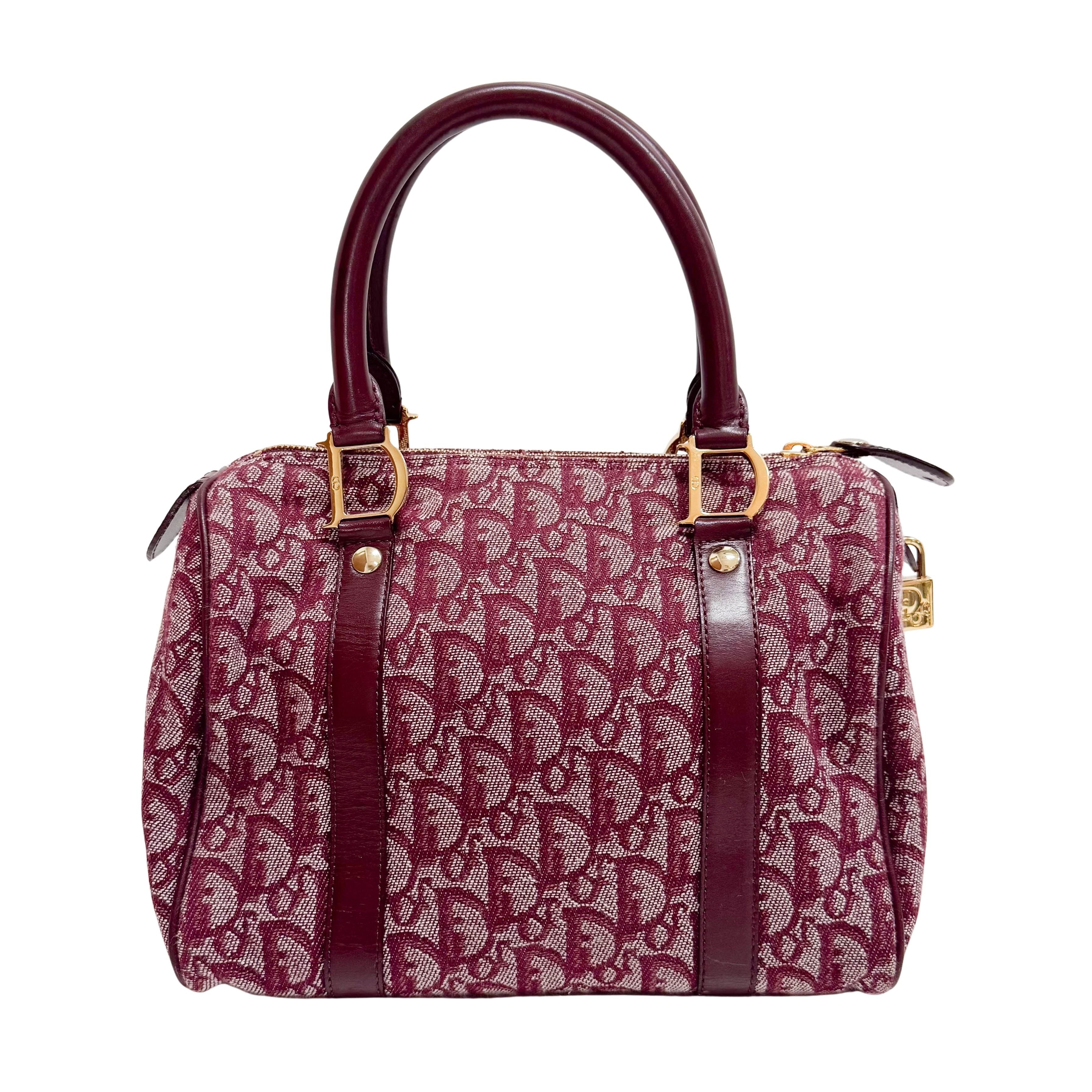Trotter Red Canvas Handbag