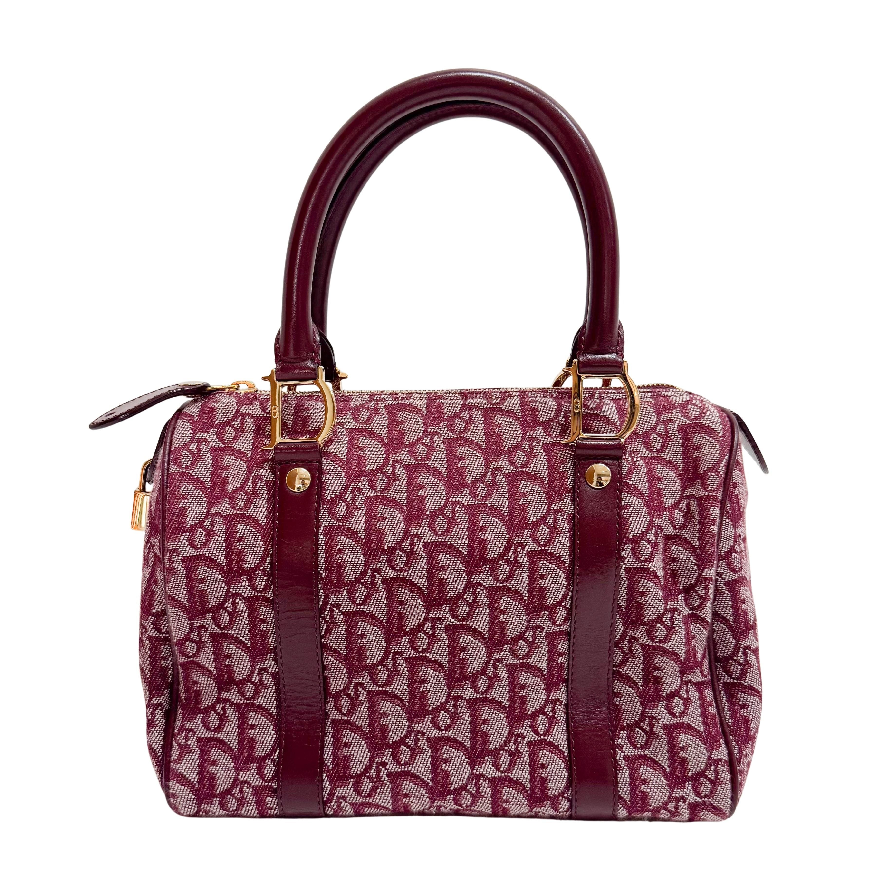 Trotter Red Canvas Handbag