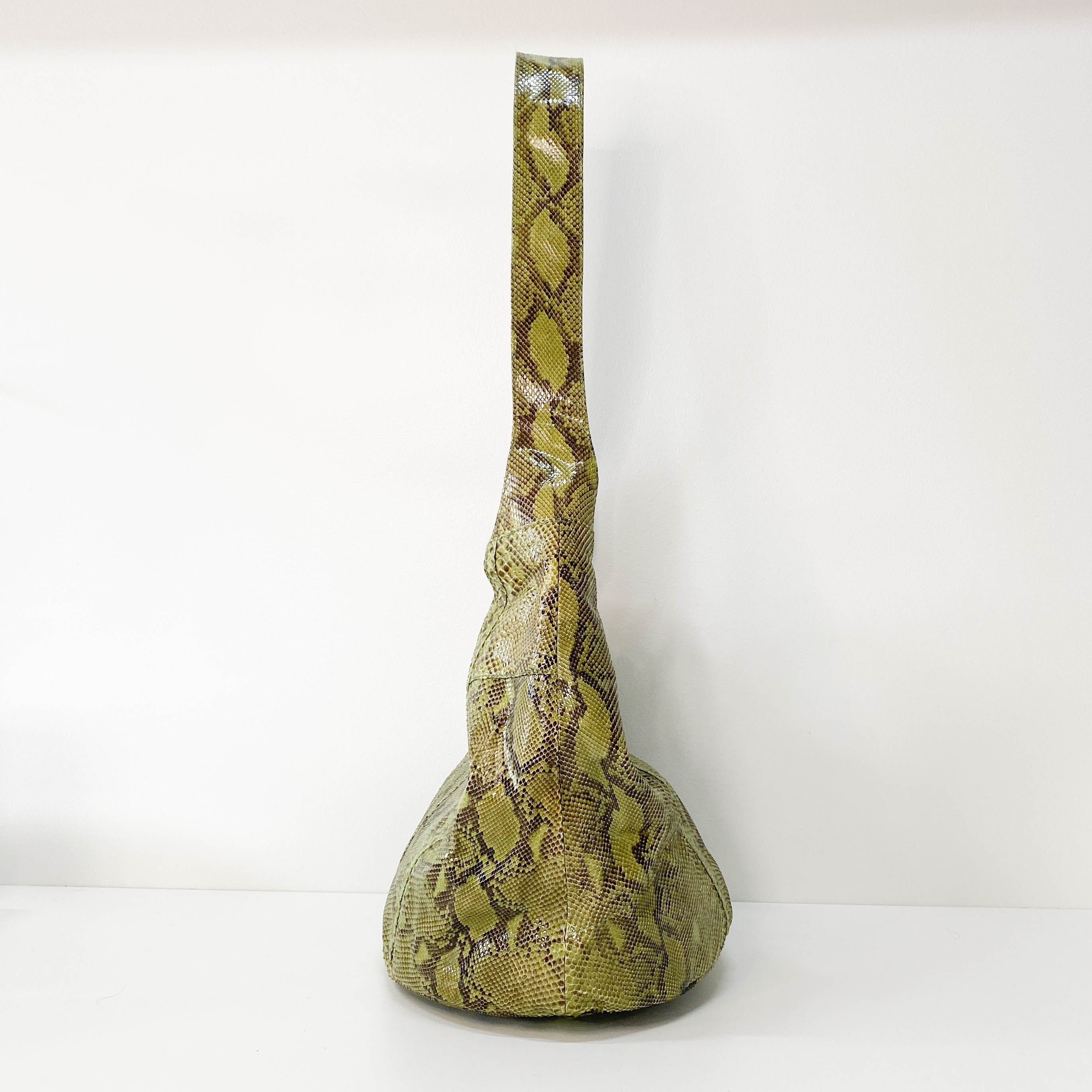 1996SS Tom Ford Era Bamboo Green Leather Bag