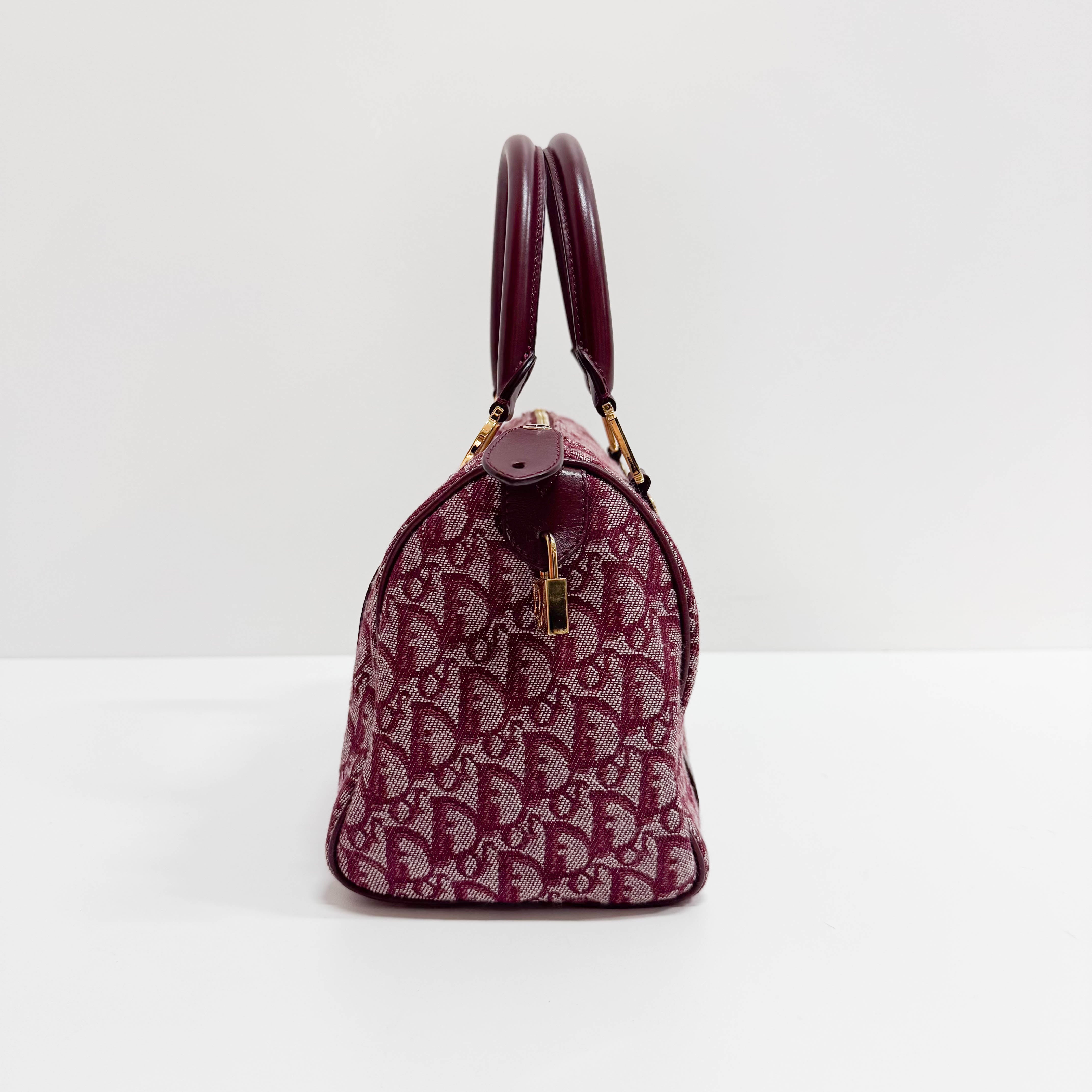 Trotter Red Canvas Handbag