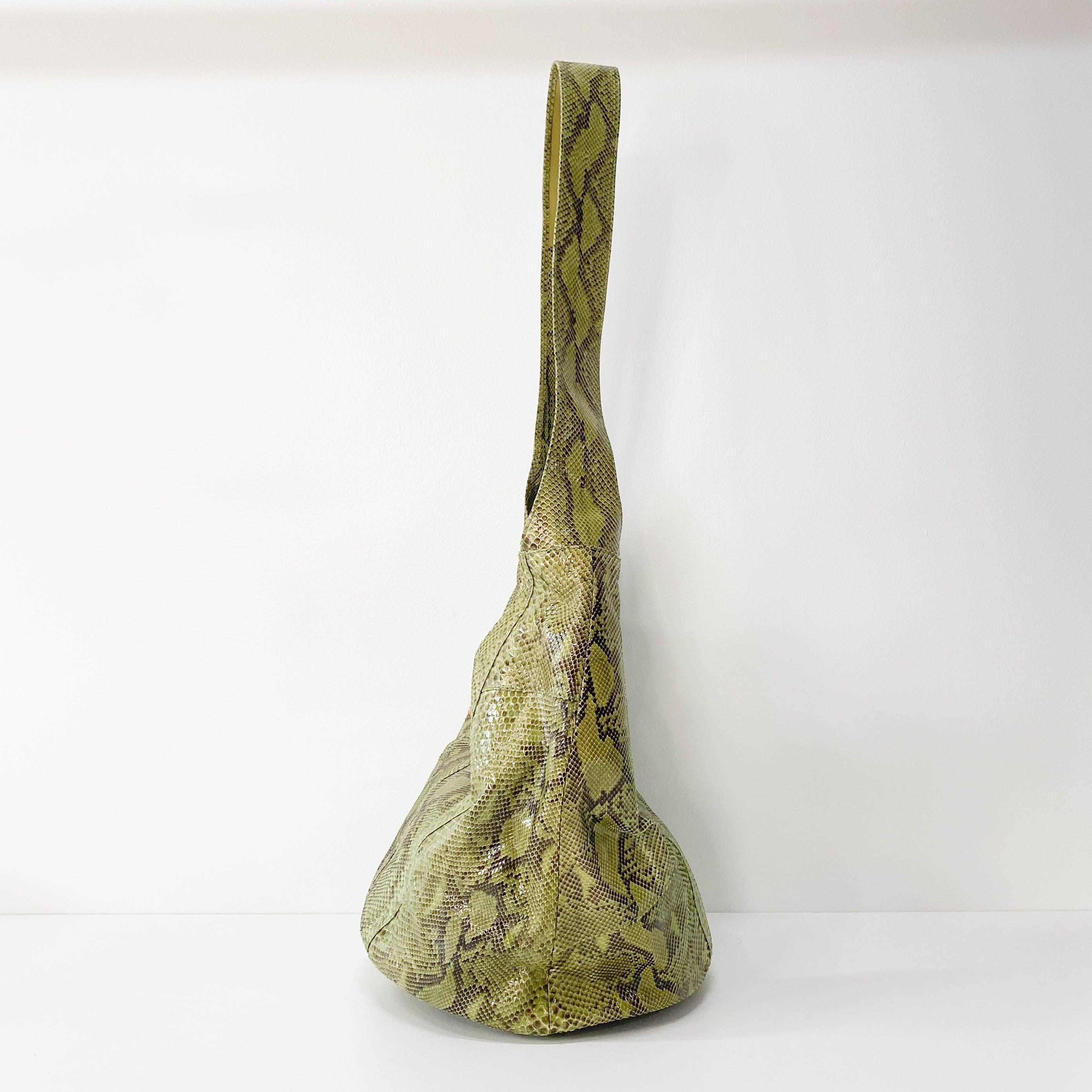 1996SS Tom Ford Era Bamboo Green Leather Bag