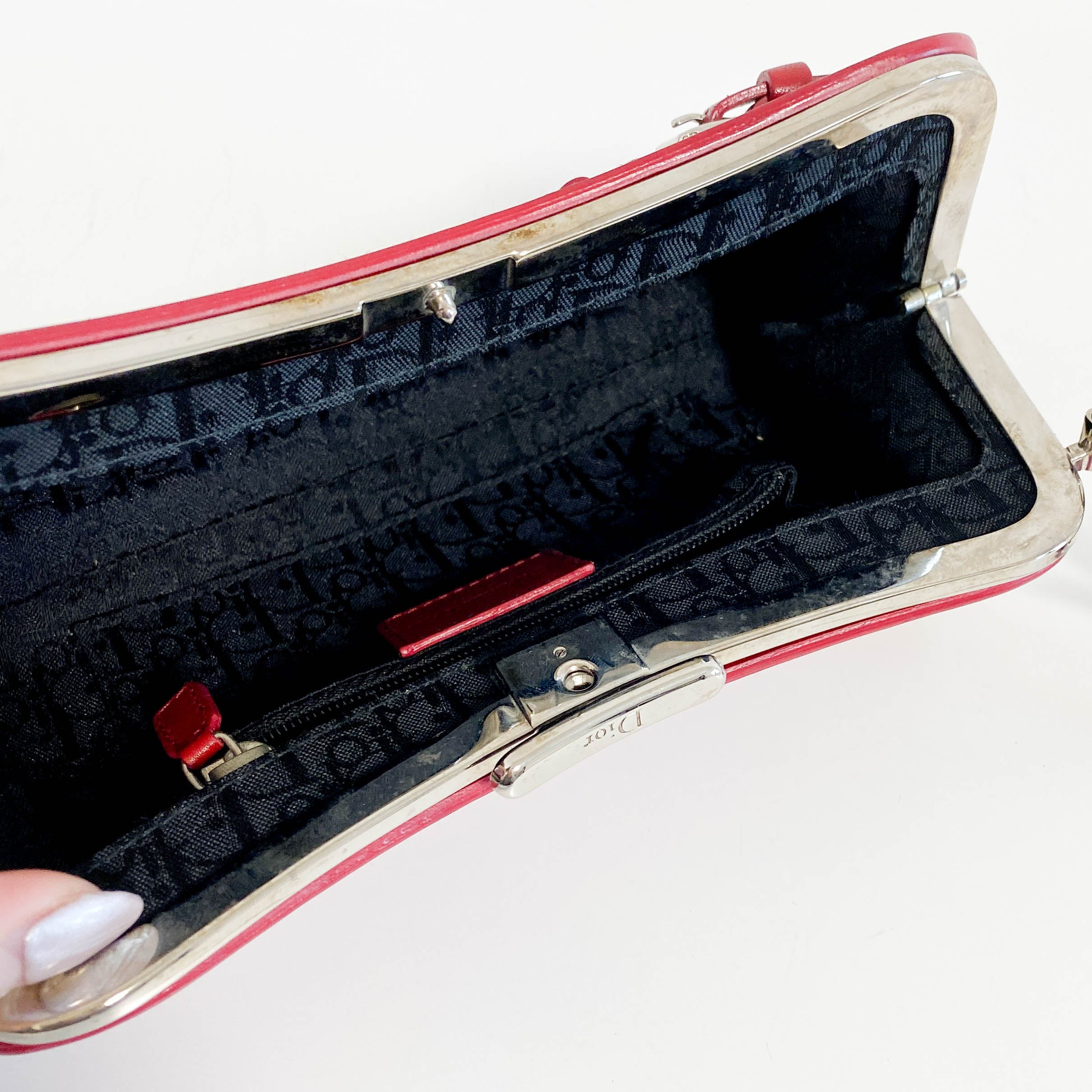 Punk Series Red Clutch Handbag