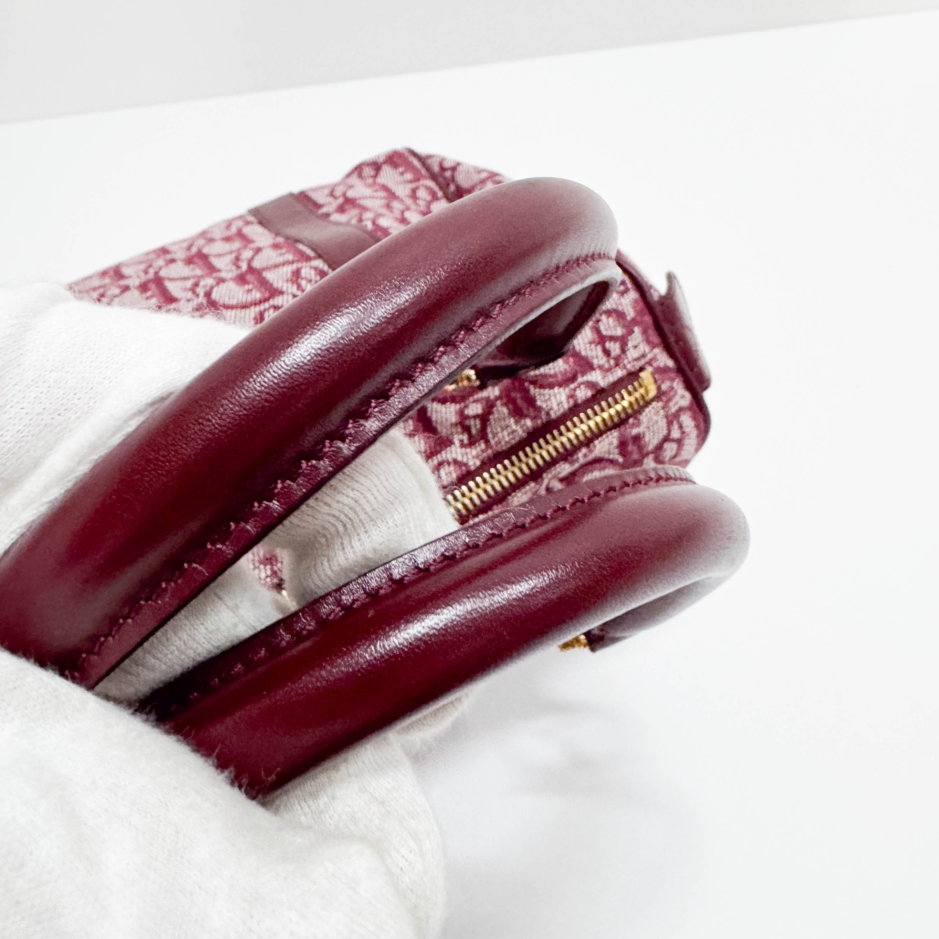 Trotter Red Canvas Handbag