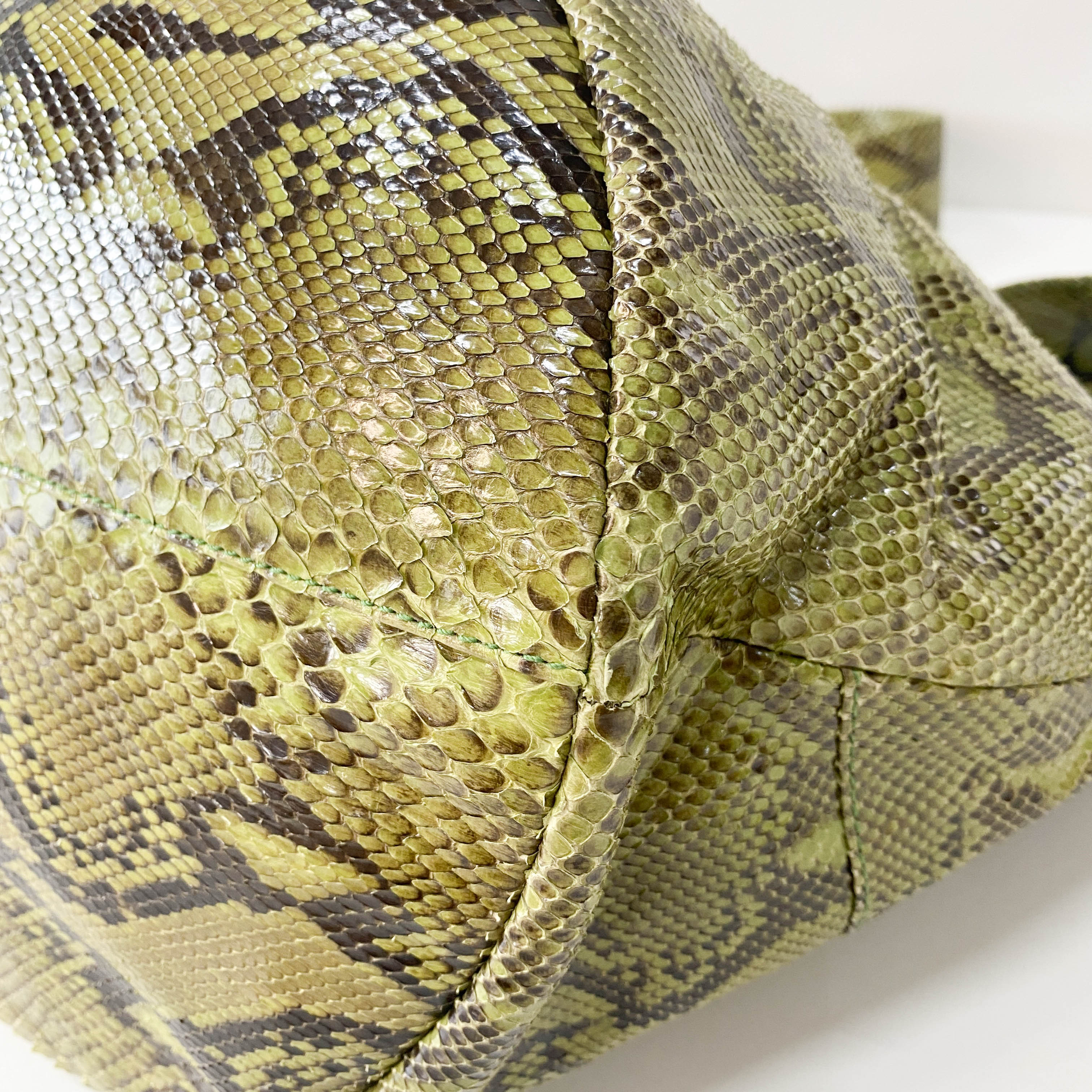 1996SS Tom Ford Era Bamboo Green Leather Bag