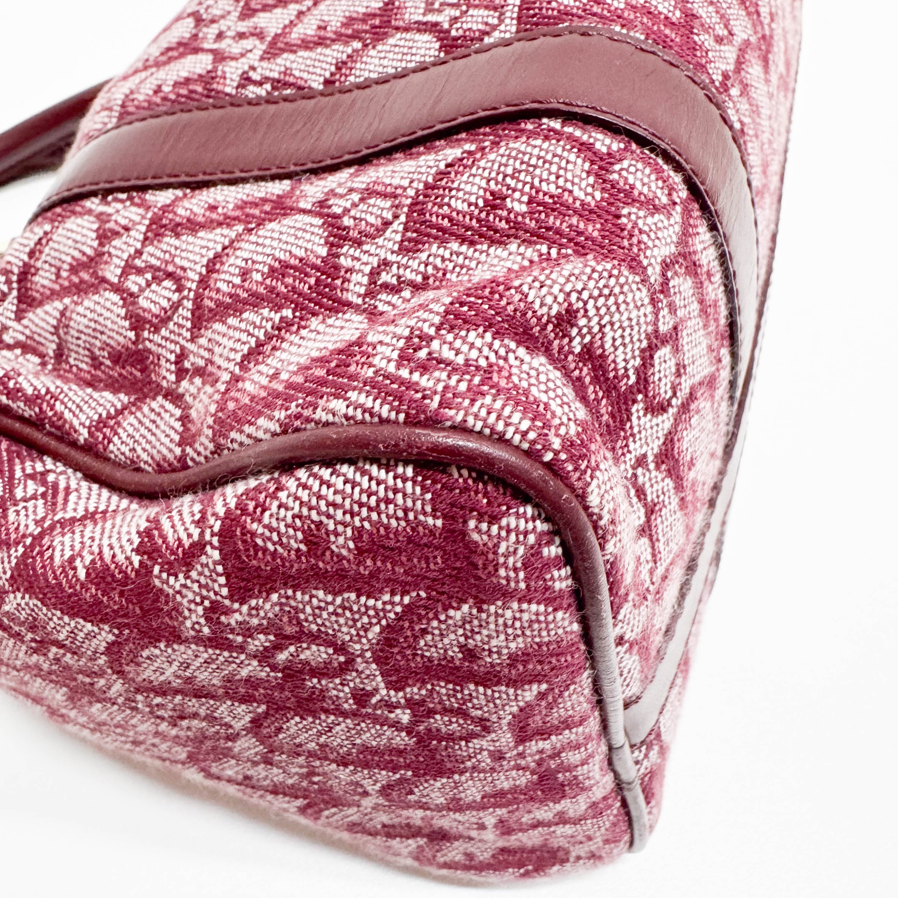 Trotter Red Canvas Handbag