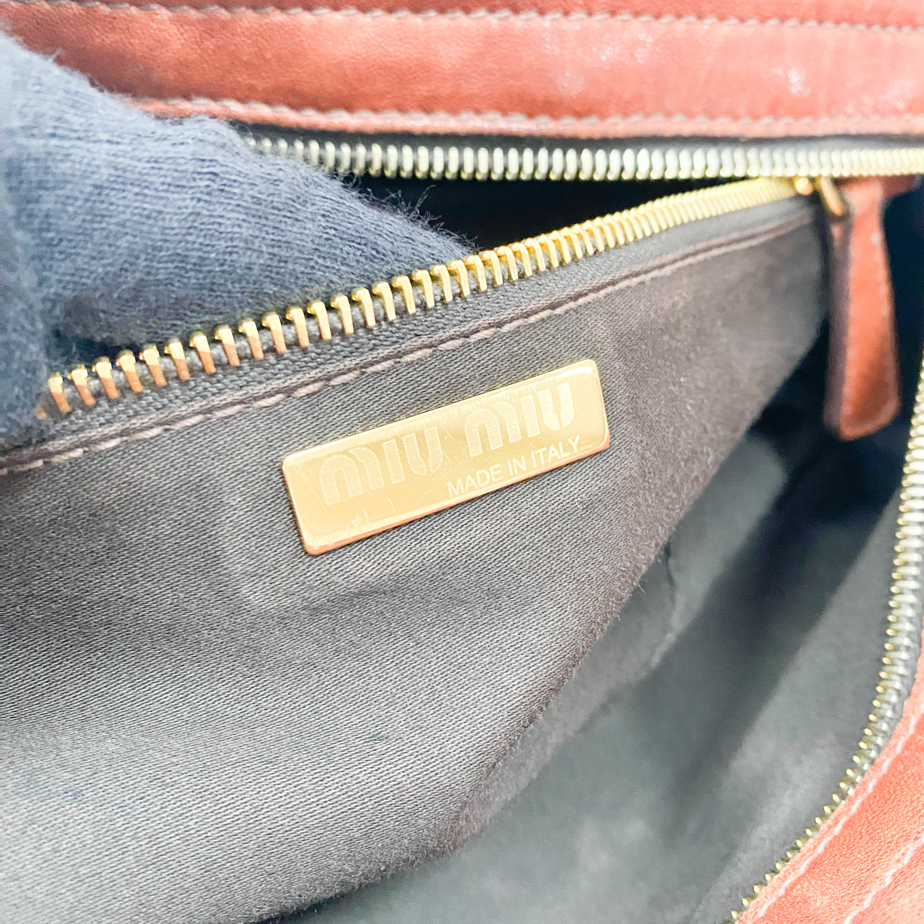 Miu Miu Leather Brown Shoulder Bag