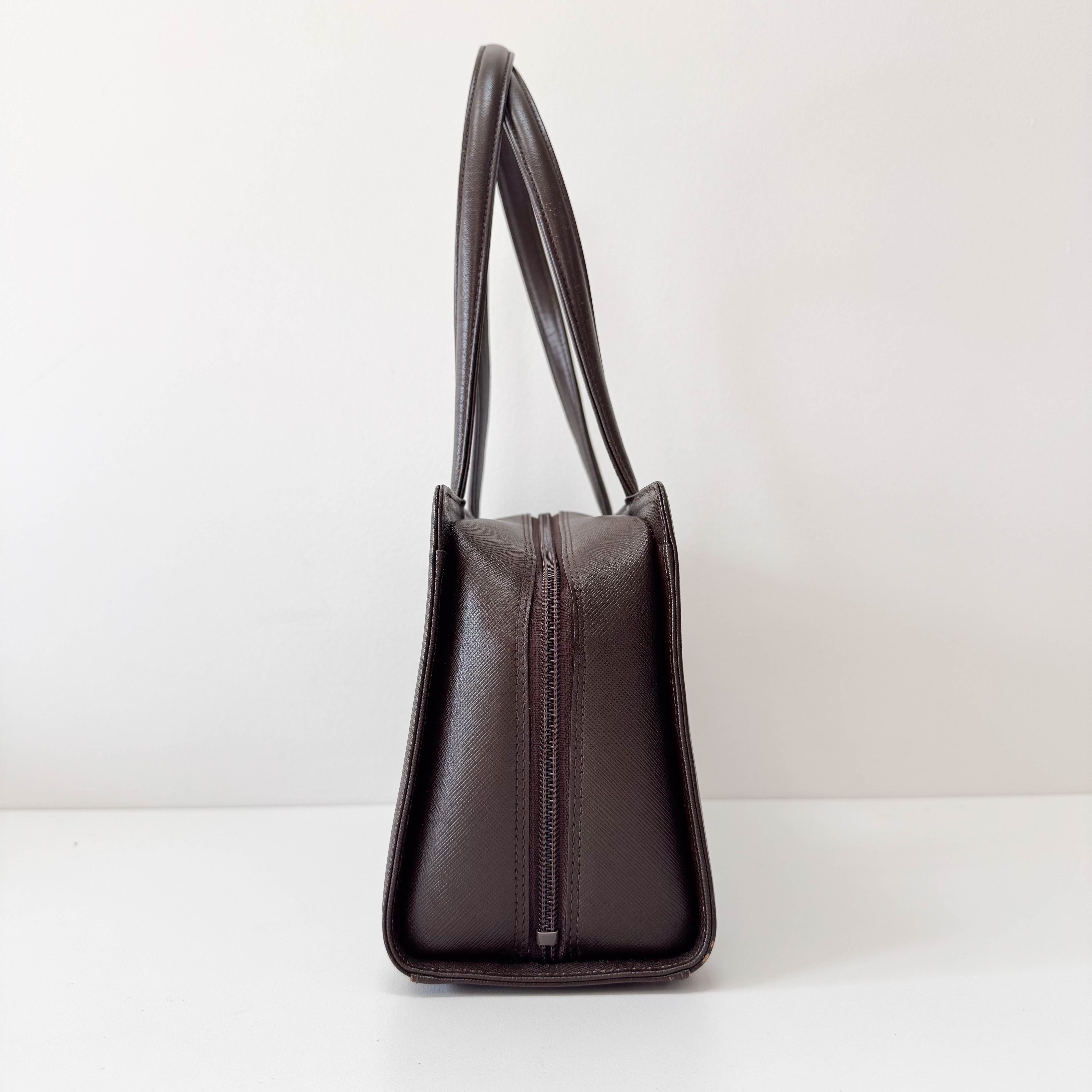 Brown Leather Shoulder Bag