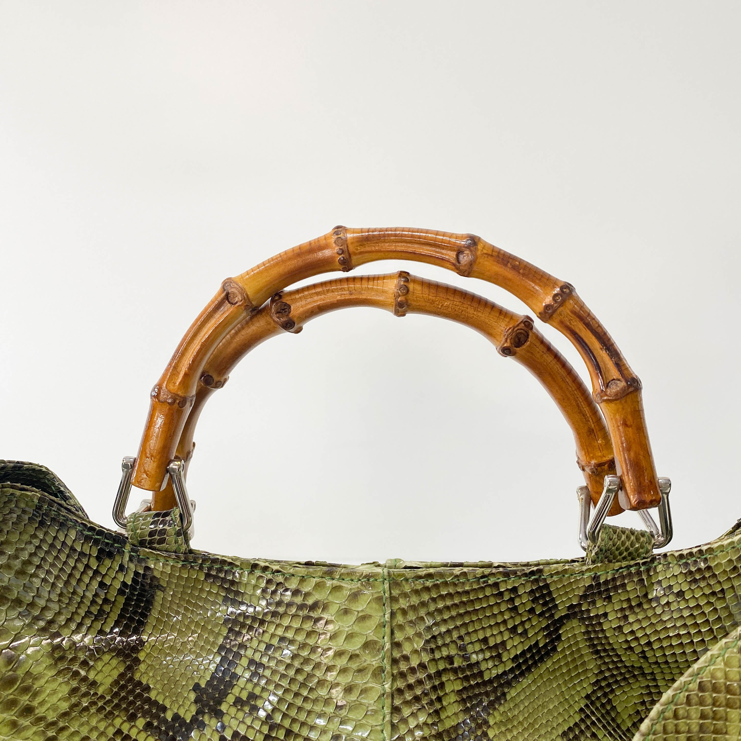 1996SS Tom Ford Era Bamboo Green Leather Bag