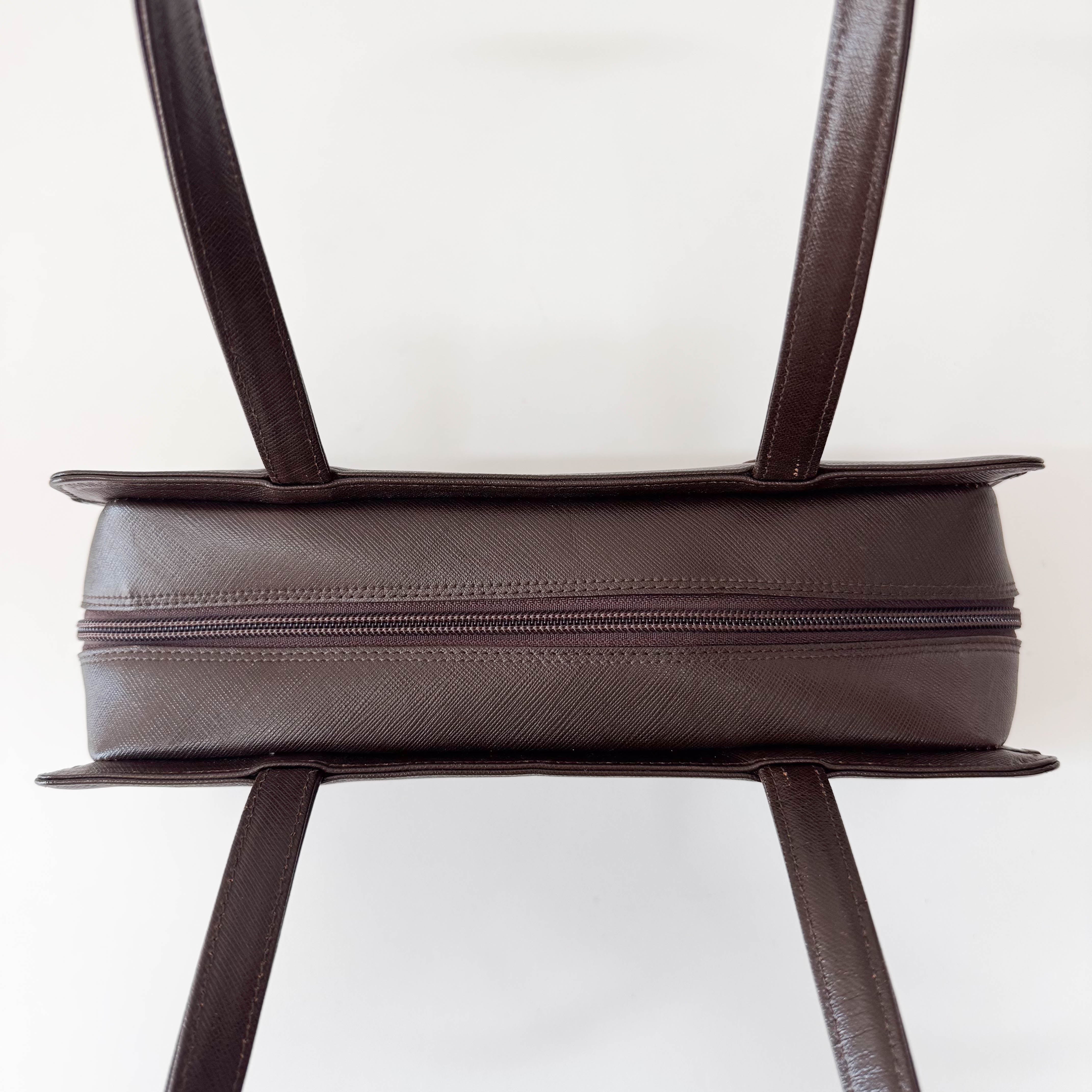 Brown Leather Shoulder Bag