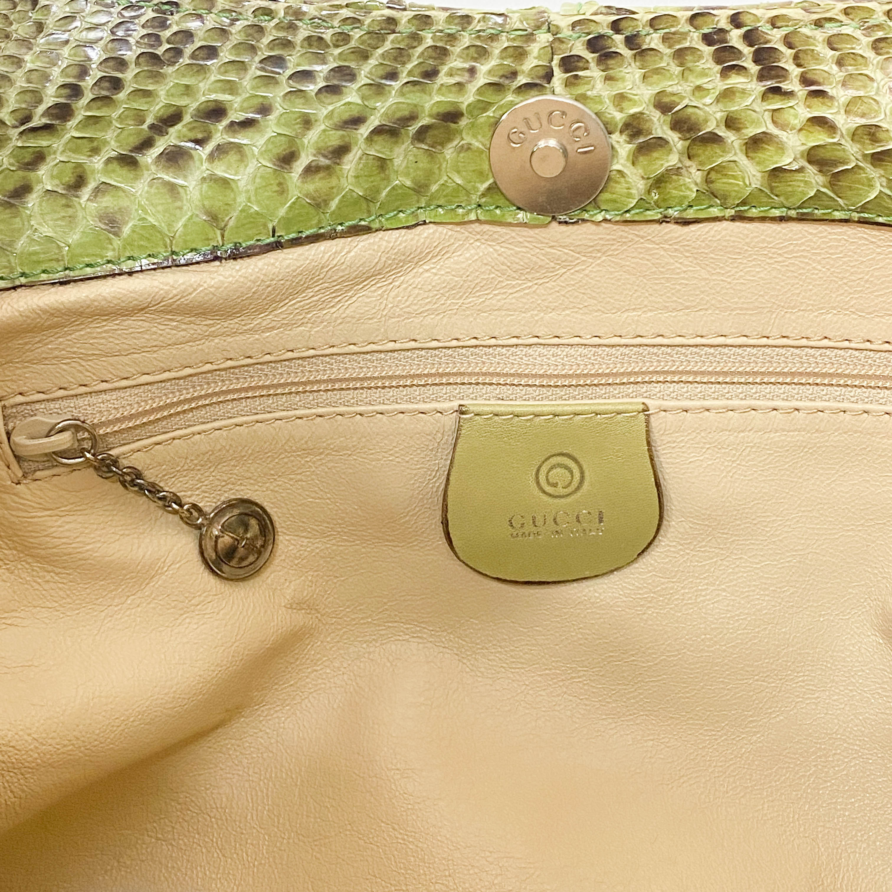 1996SS Tom Ford Era Bamboo Green Leather Bag