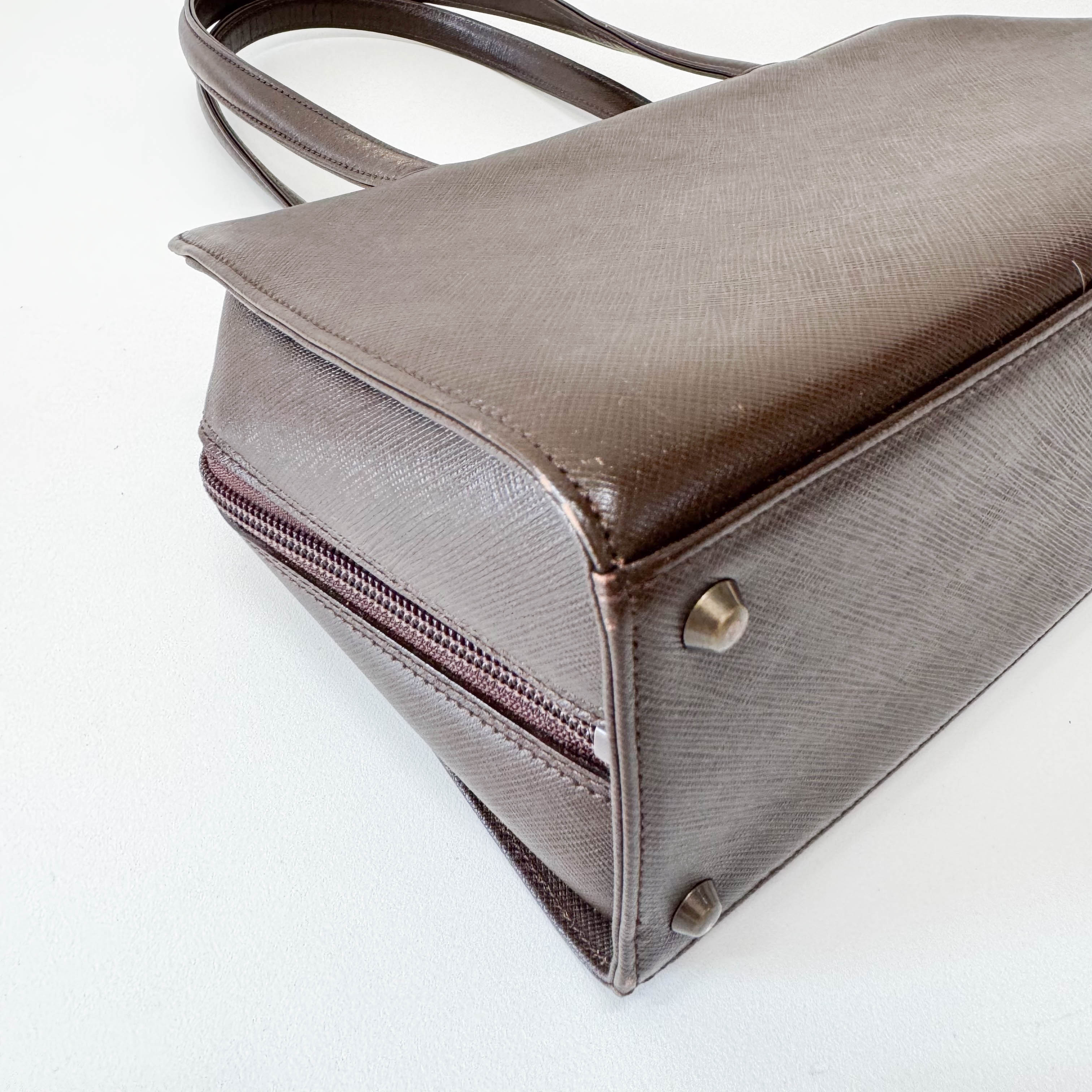 Brown Leather Shoulder Bag