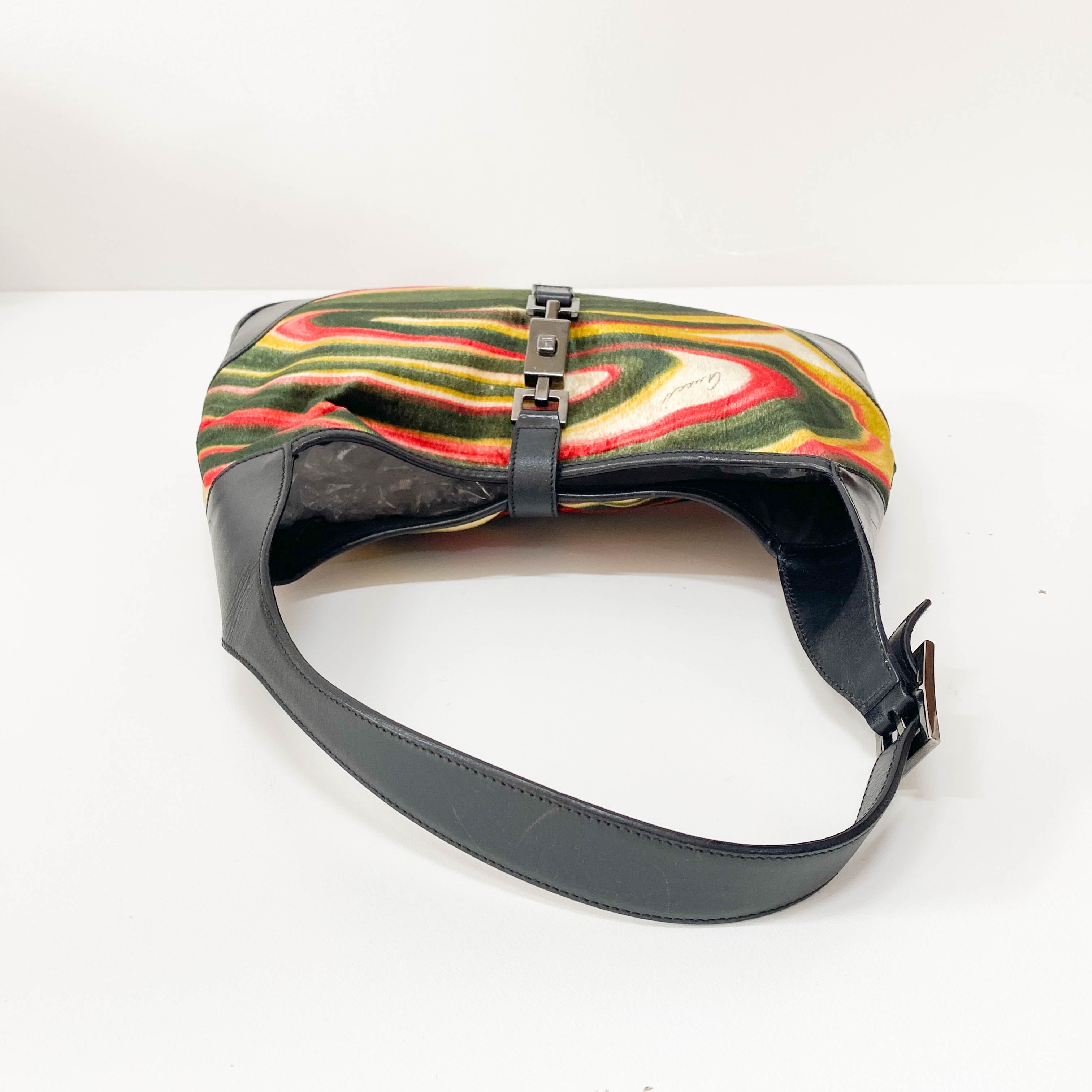 Jackie Psychedelic Velvet Shoulder Bag