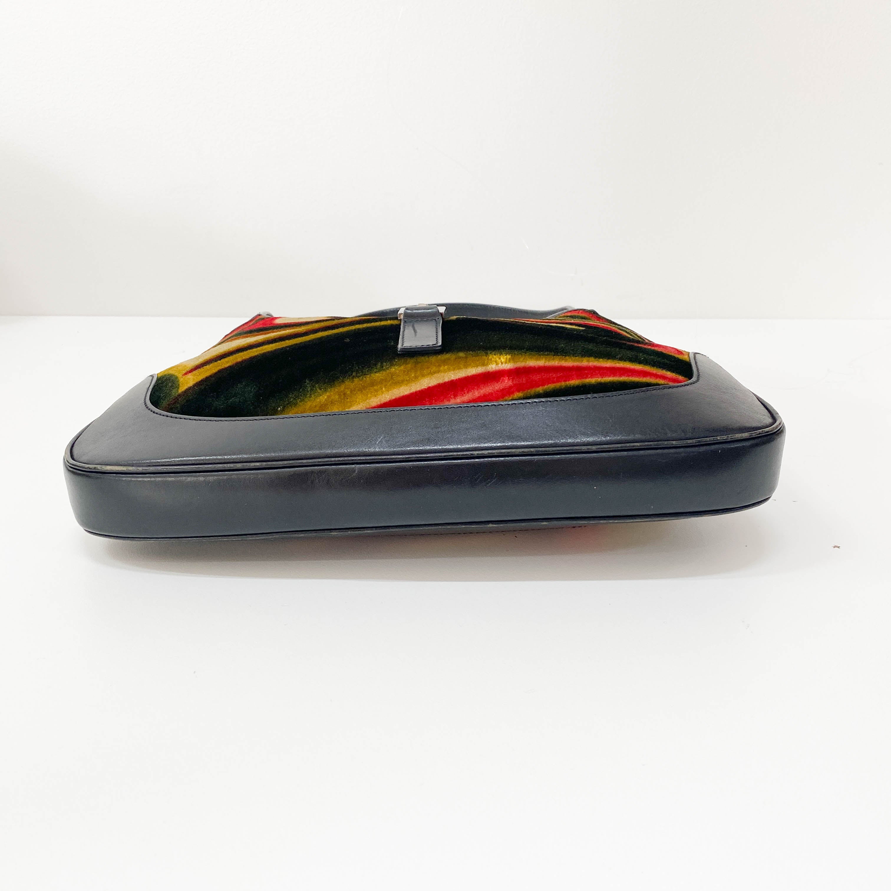 Jackie Psychedelic Velvet Shoulder Bag