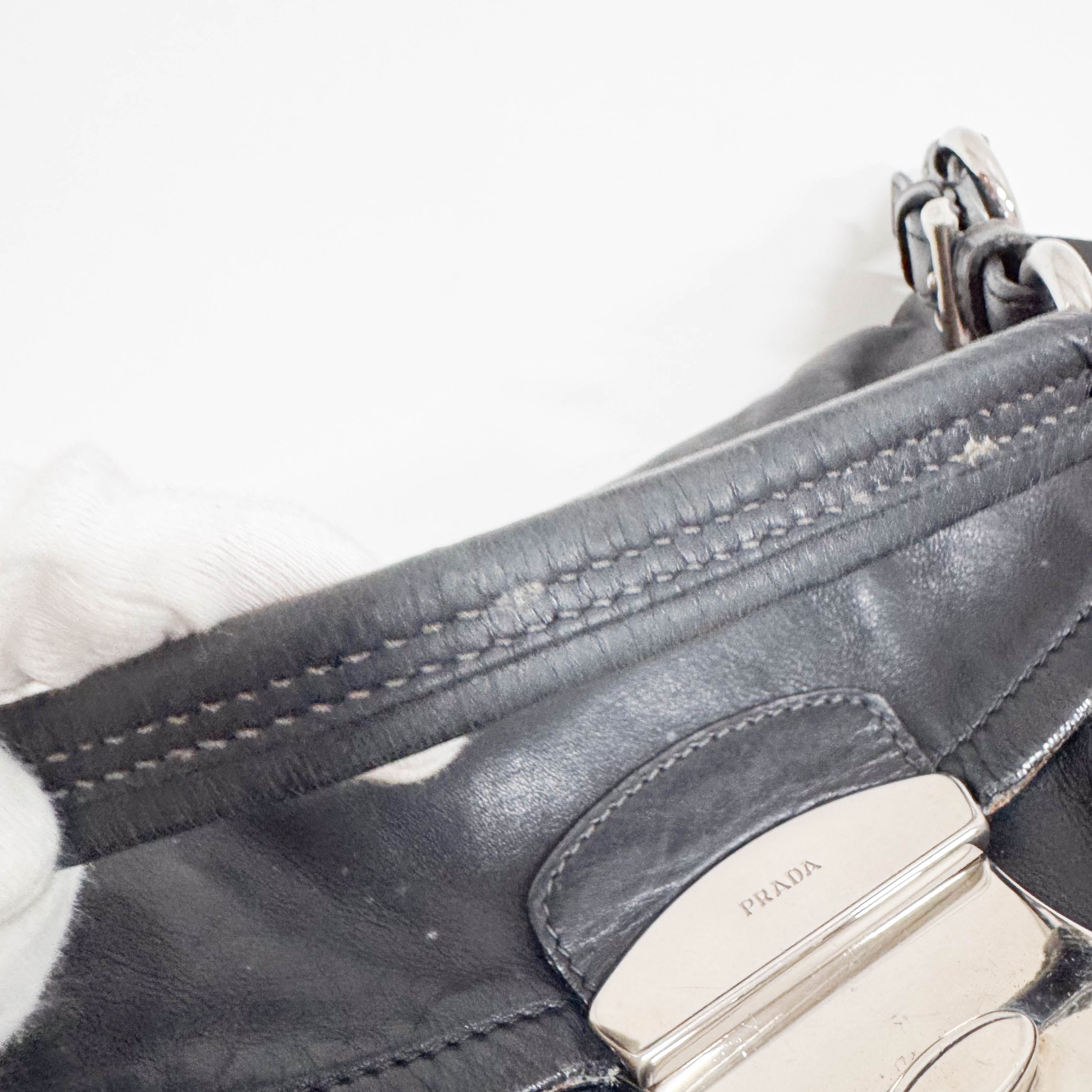 Black Leather Shoulder Bag
