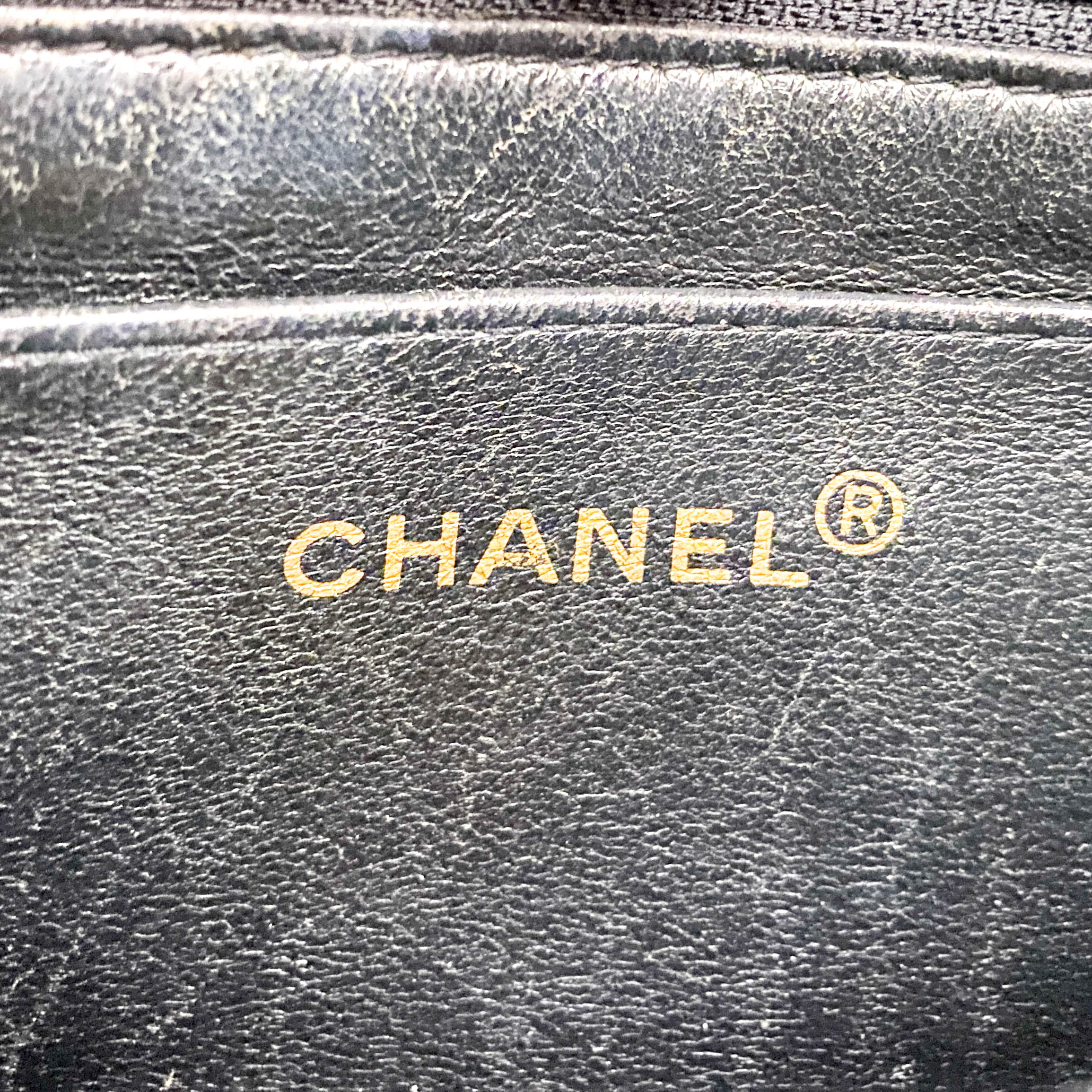 Blue Quilted Denim Mini Square Classic Single Flap Gold Hardware, 1989-1991