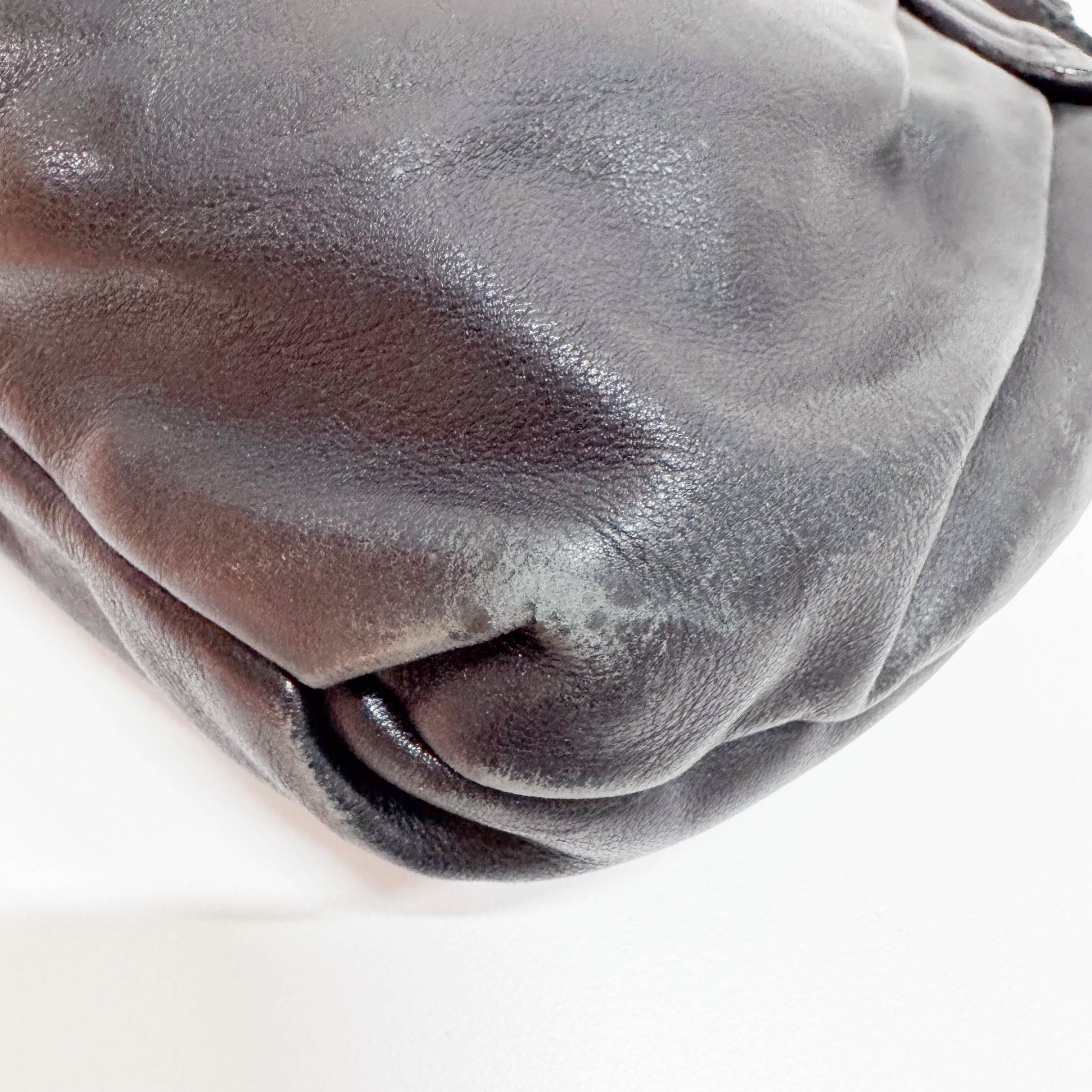 Black Leather Shoulder Bag