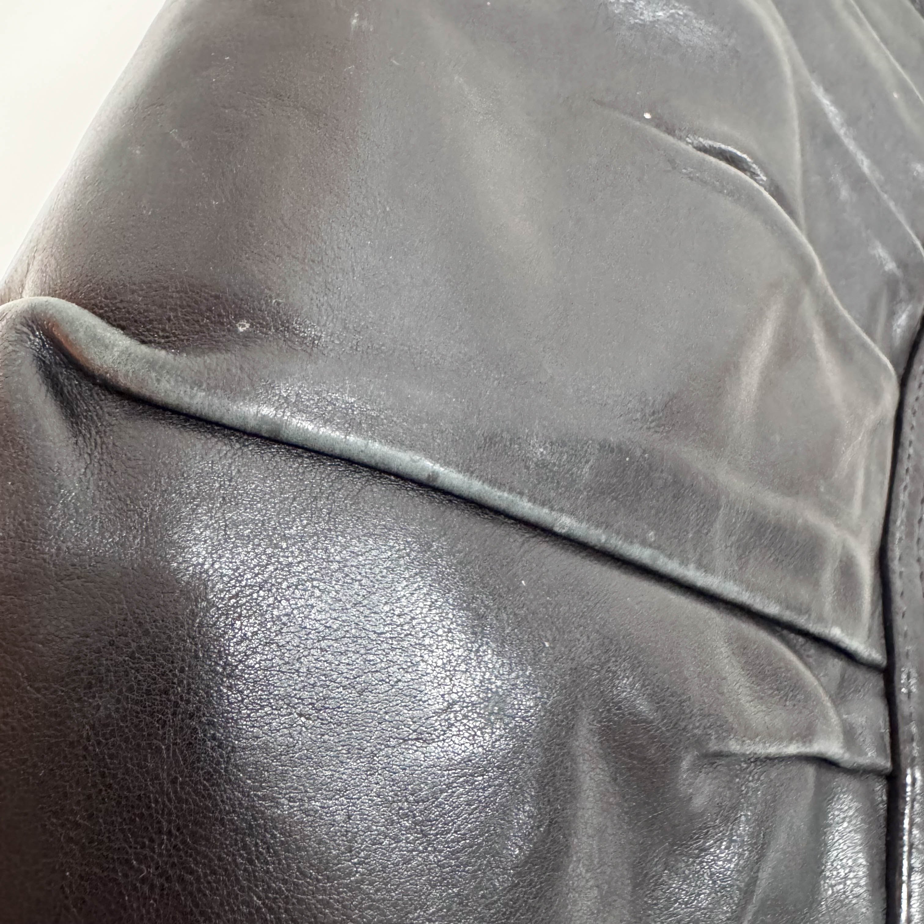 Black Leather Shoulder Bag