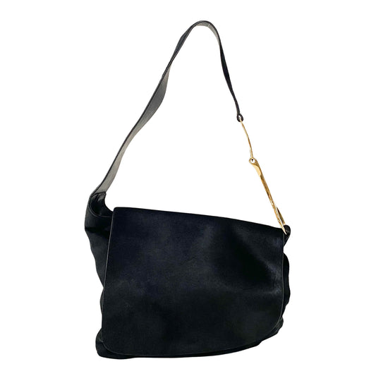 Tom Ford Black Pony Hair Shoulder Bag
